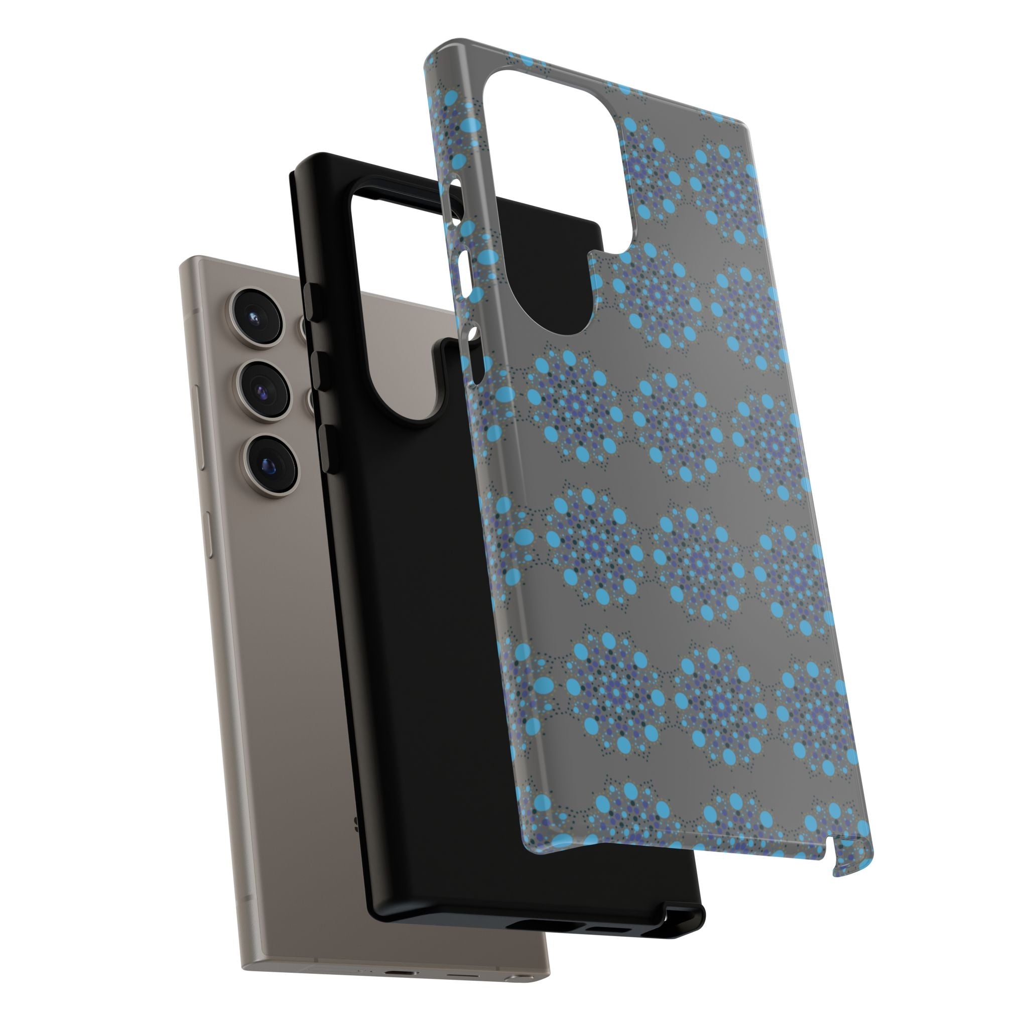 lue Geometric Phone Case for iPhone, Samsung, Google - Abstract Pattern, Protective Cover, Modern Art Phone Case, Gift for Her