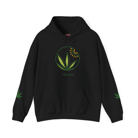 Cannabis Flower Unisex Heavy Blend™ Hooded Sweatshirt