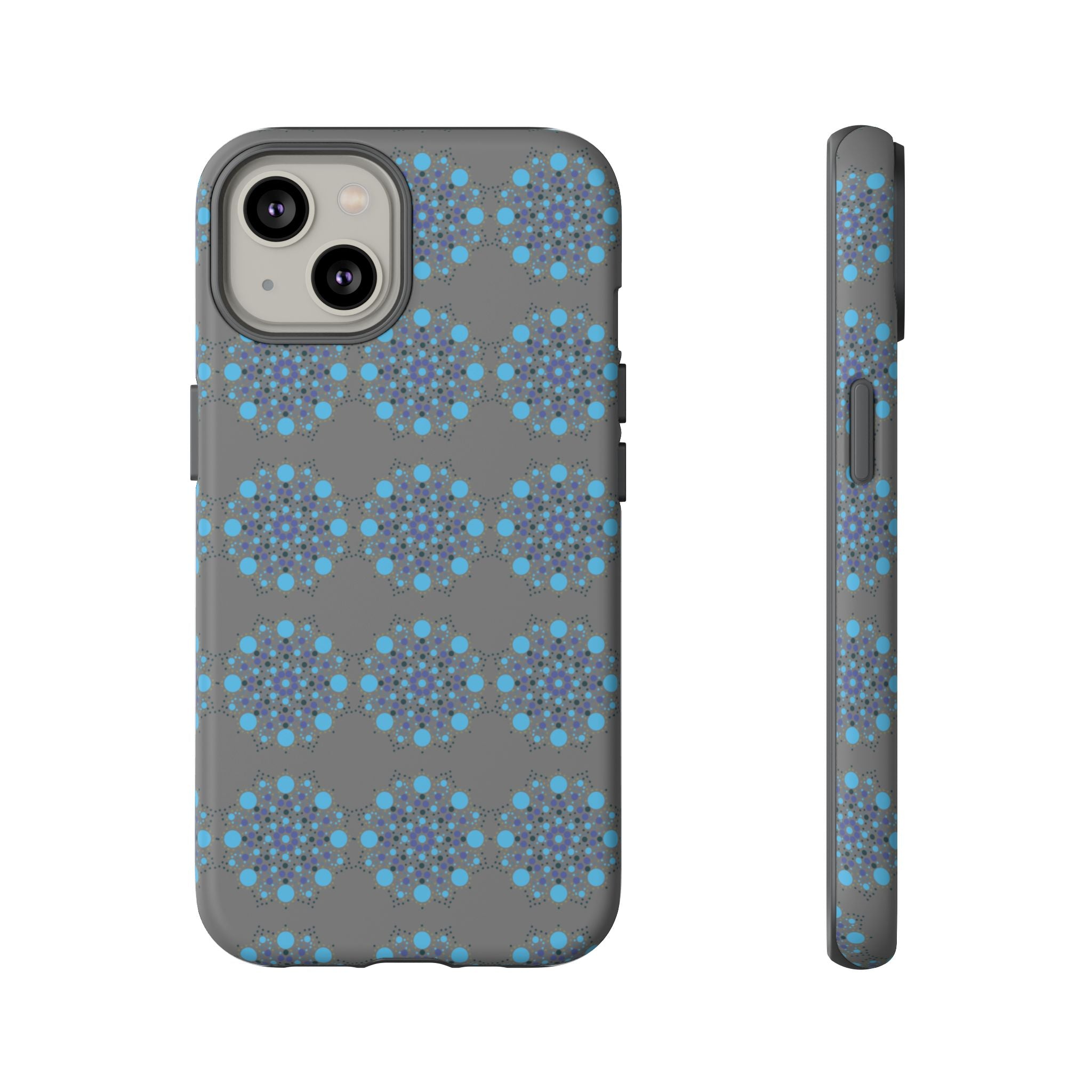 lue Geometric Phone Case for iPhone, Samsung, Google - Abstract Pattern, Protective Cover, Modern Art Phone Case, Gift for Her