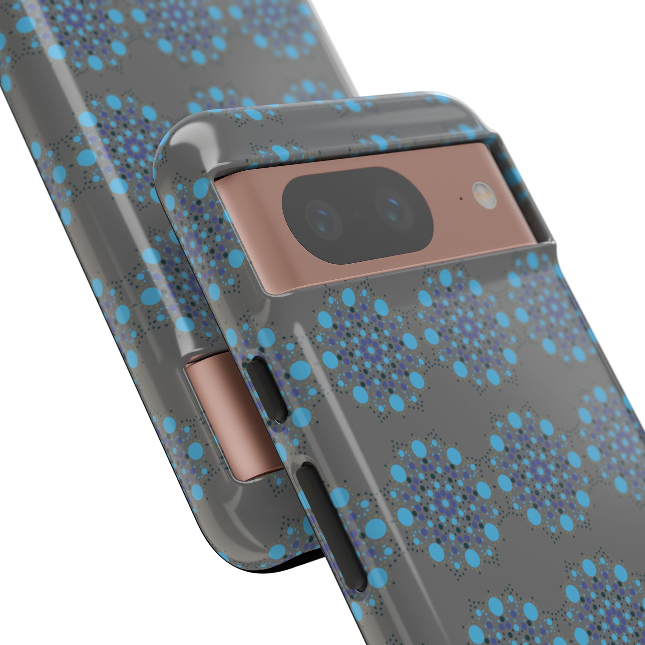 lue Geometric Phone Case for iPhone, Samsung, Google - Abstract Pattern, Protective Cover, Modern Art Phone Case, Gift for Her