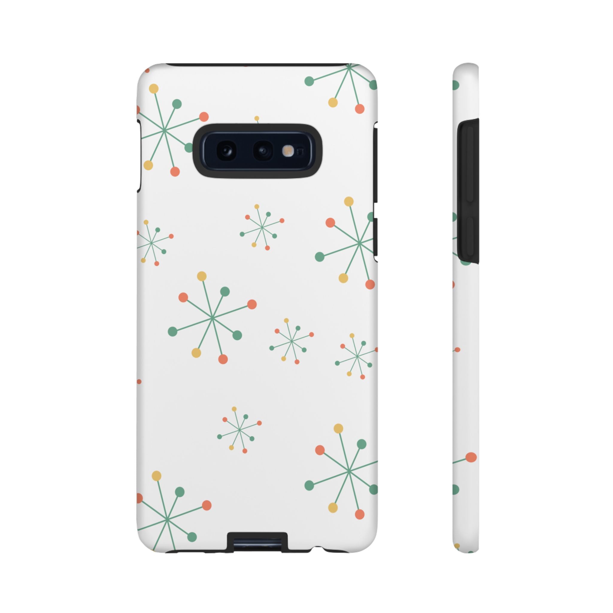 Mid-Century Modern Phone Case for iPhone, Samsung Galaxy, Google Pixel Retro Atomic Starburst Design, Durable Protection, Vintage Style