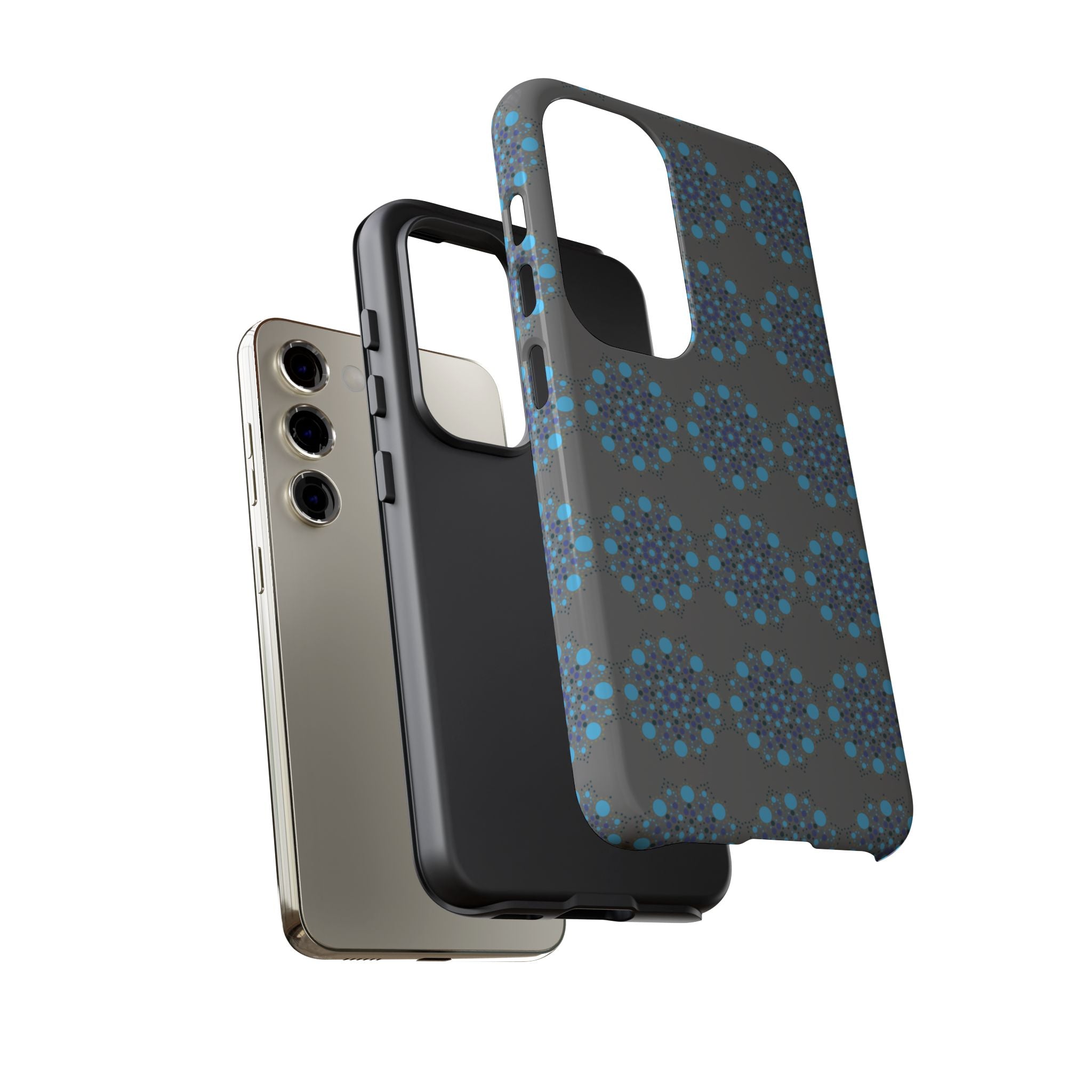 lue Geometric Phone Case for iPhone, Samsung, Google - Abstract Pattern, Protective Cover, Modern Art Phone Case, Gift for Her
