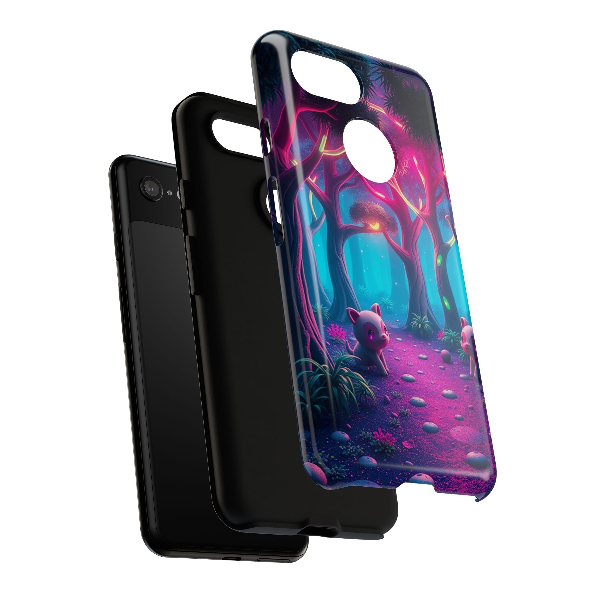 Mystical Forest Phone Case - Cute Animal Design, Tough Protection, Gift for Nature Lovers, Fantasy Decor, Phone Accessories, Eco-Friendly
