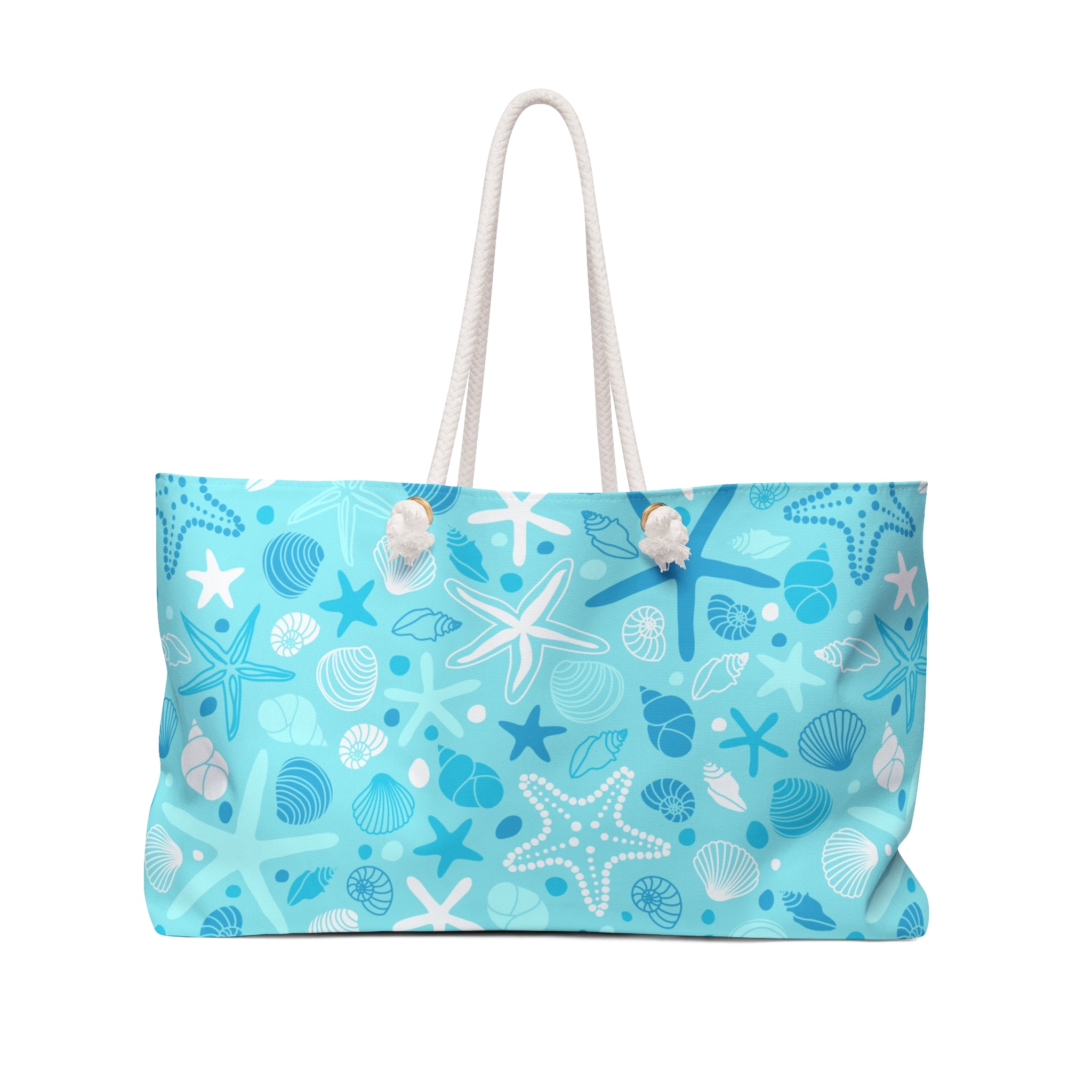 Turquoise Seashell Weekender Bag