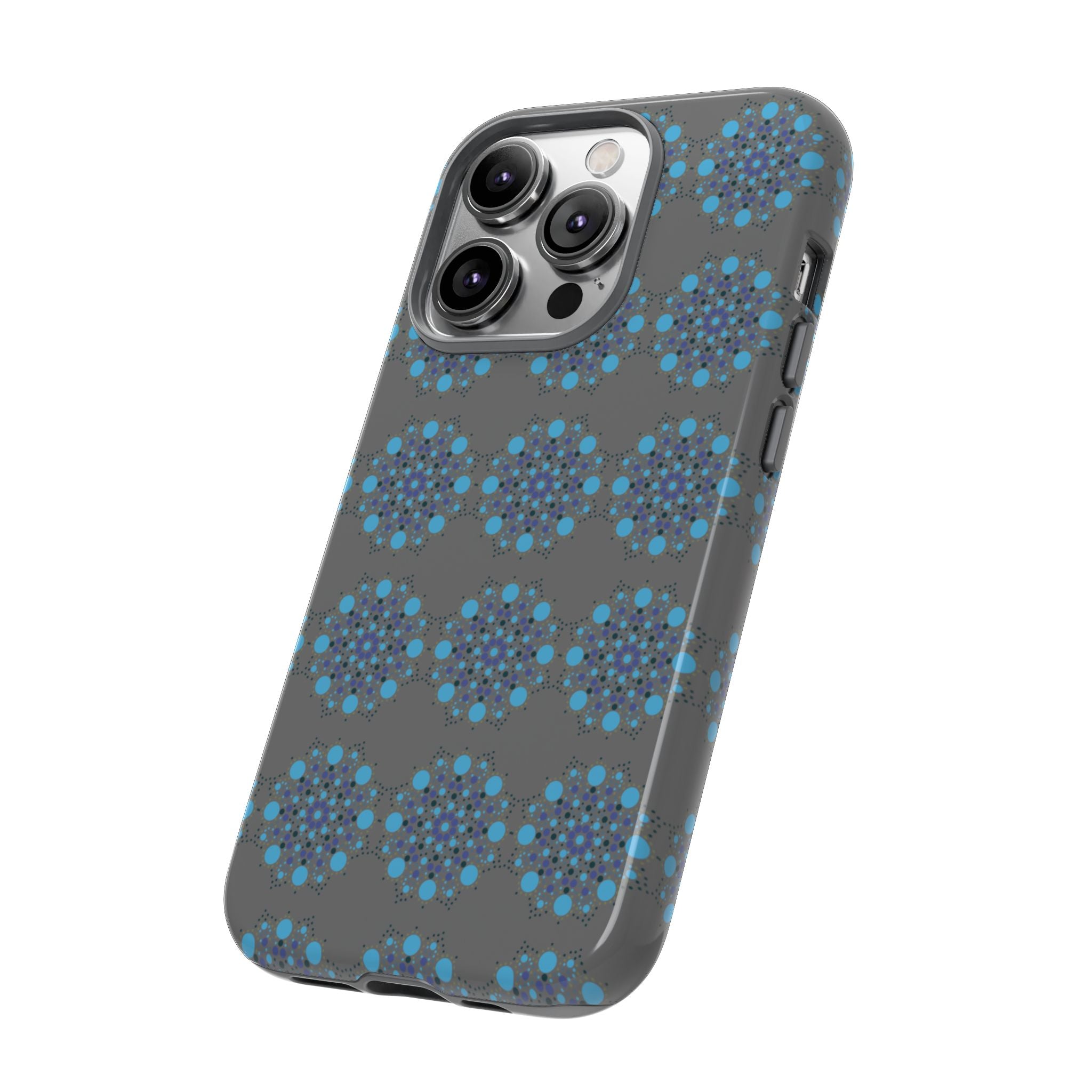 lue Geometric Phone Case for iPhone, Samsung, Google - Abstract Pattern, Protective Cover, Modern Art Phone Case, Gift for Her