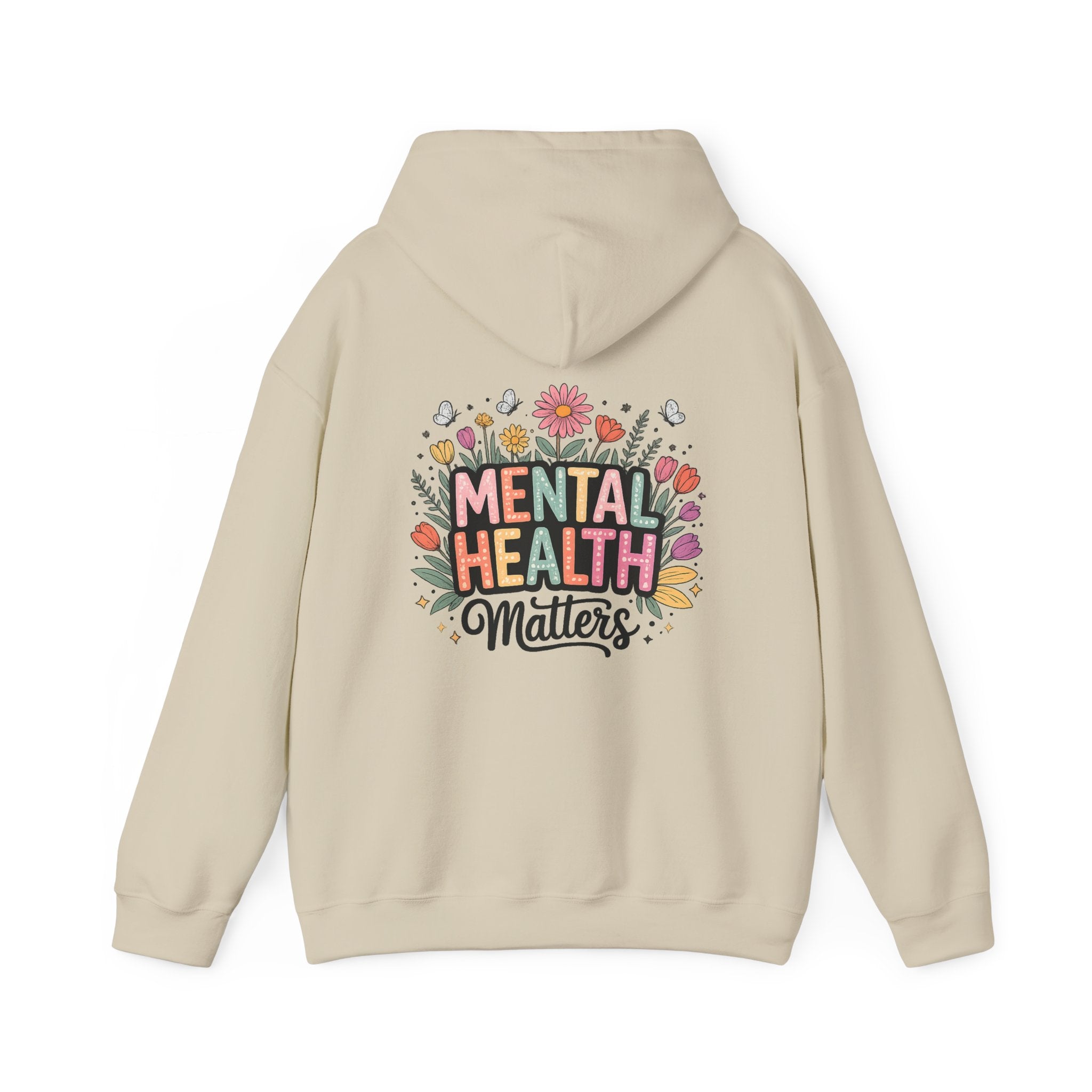 Mental Health Matters Hoodie – Floral Awareness Graphic Sweatshirt