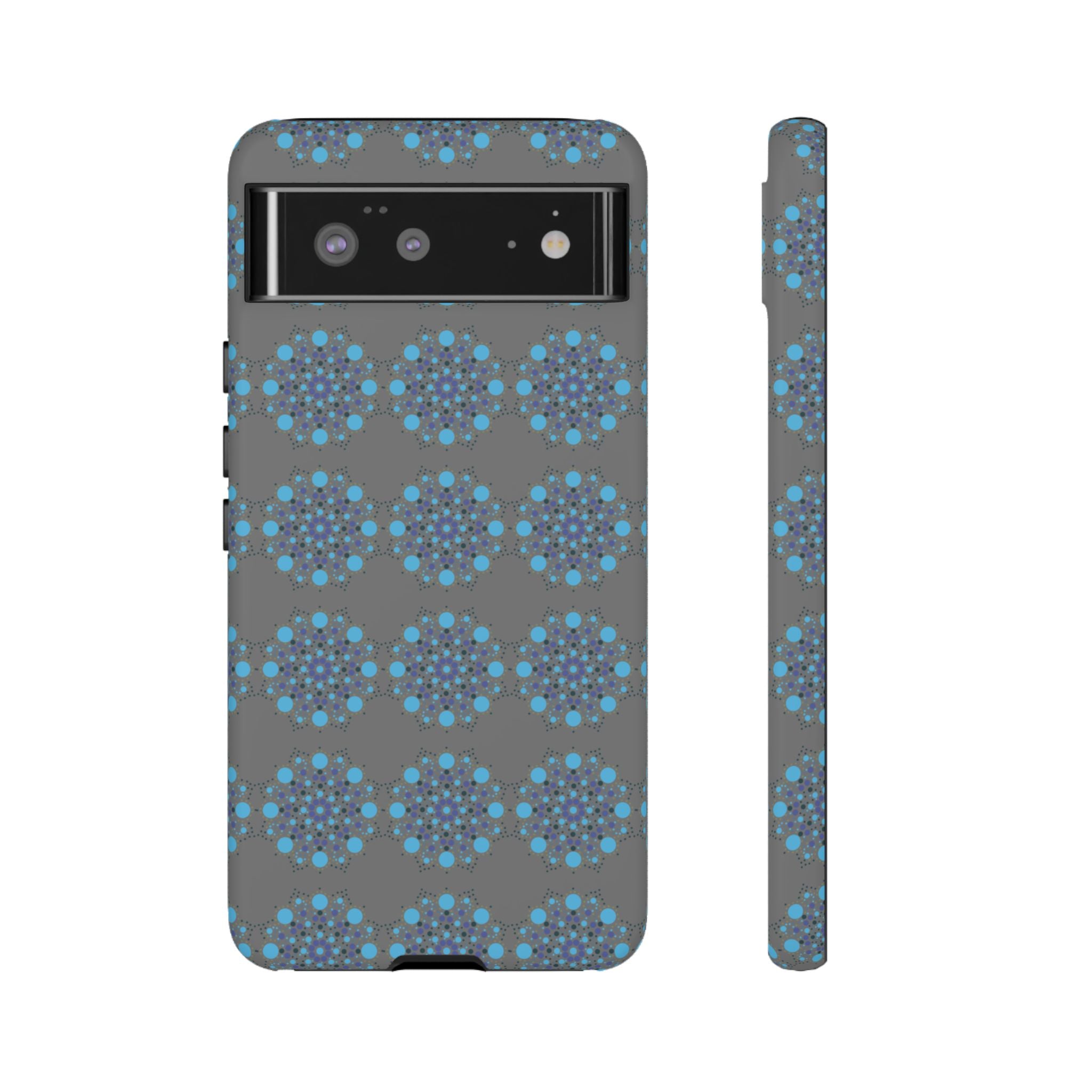 lue Geometric Phone Case for iPhone, Samsung, Google - Abstract Pattern, Protective Cover, Modern Art Phone Case, Gift for Her