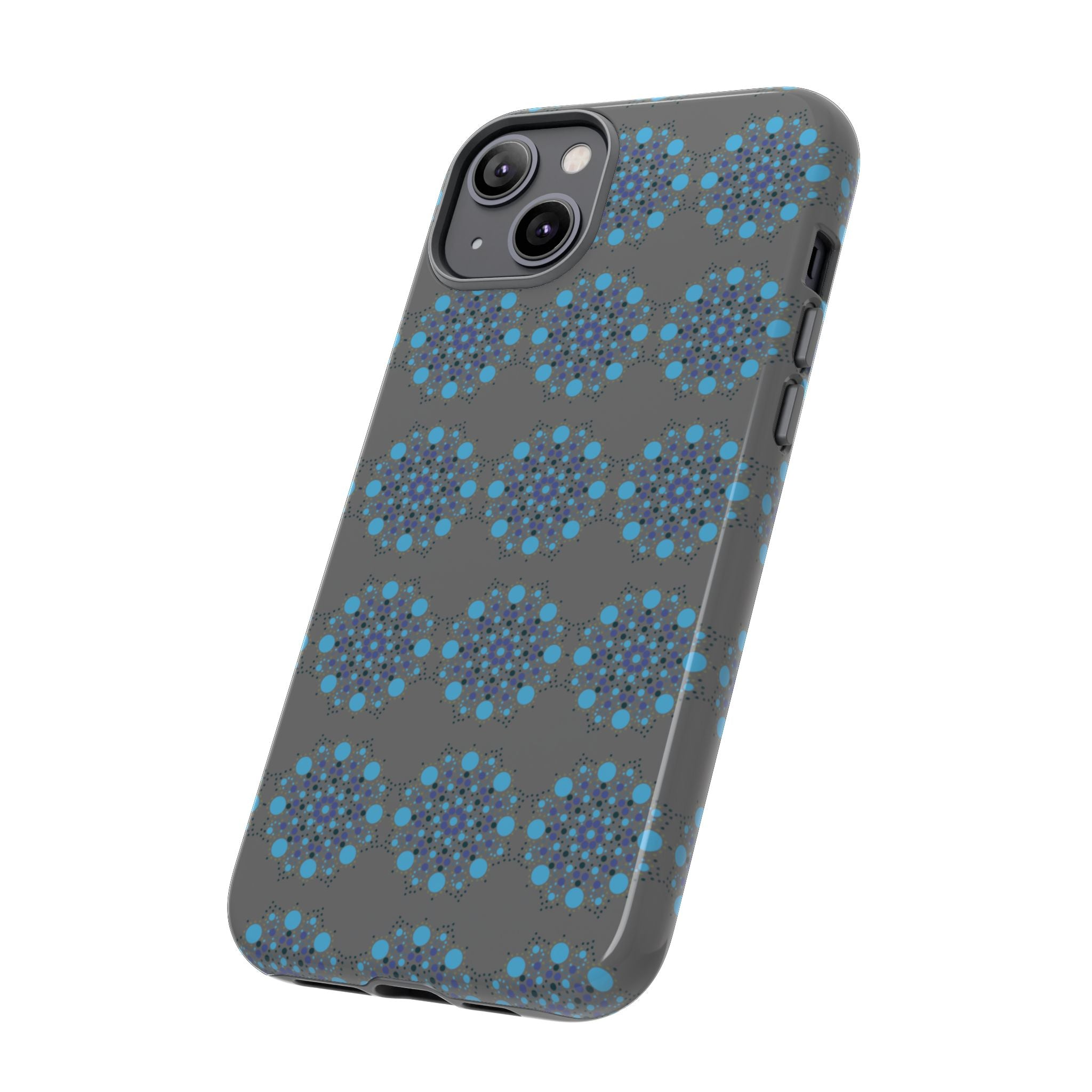 lue Geometric Phone Case for iPhone, Samsung, Google - Abstract Pattern, Protective Cover, Modern Art Phone Case, Gift for Her