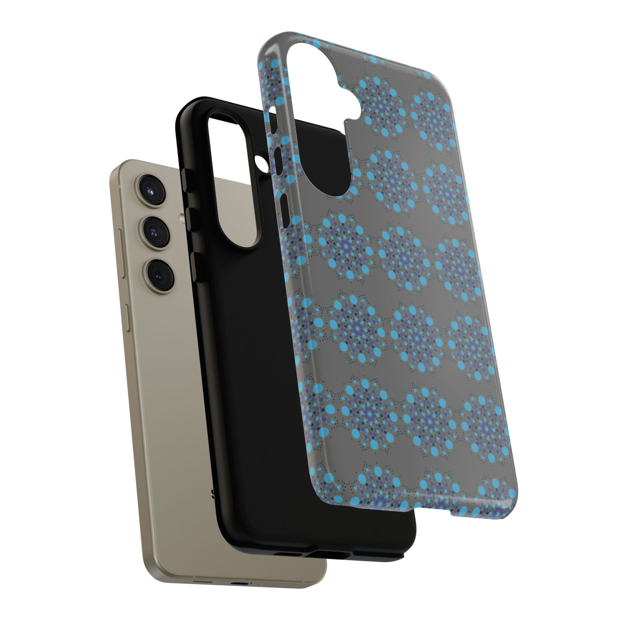 lue Geometric Phone Case for iPhone, Samsung, Google - Abstract Pattern, Protective Cover, Modern Art Phone Case, Gift for Her