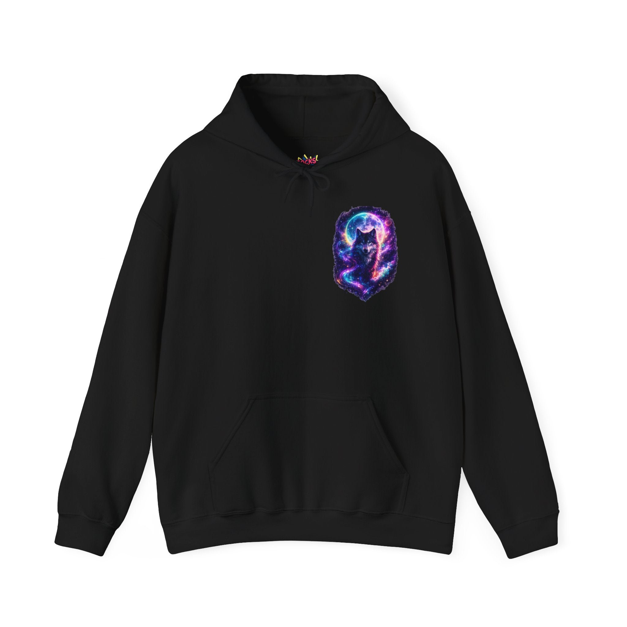 Galaxy Wolf Hoodie – Cosmic Moon Graphic Sweatshirt