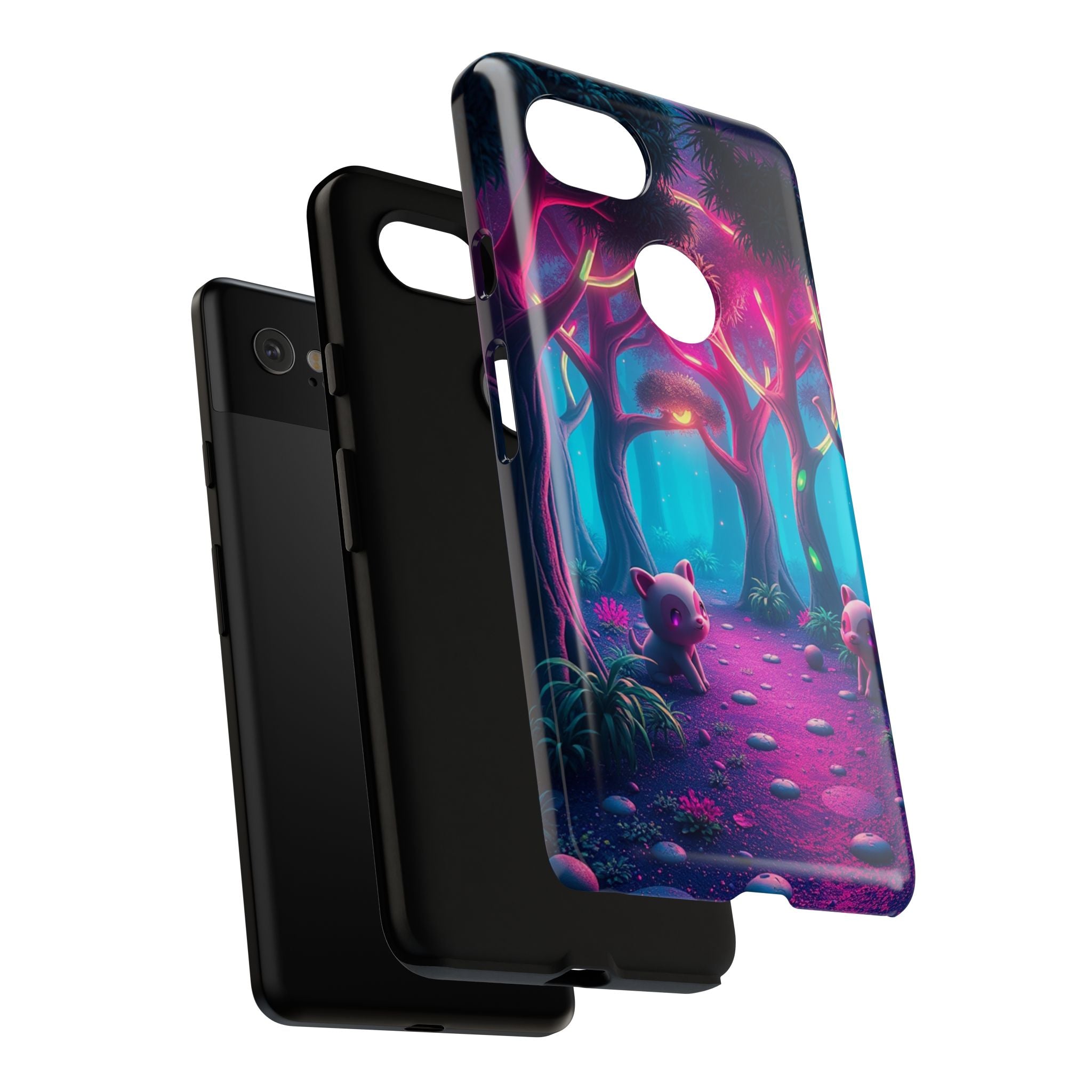 Mystical Forest Phone Case - Cute Animal Design, Tough Protection, Gift for Nature Lovers, Fantasy Decor, Phone Accessories, Eco-Friendly