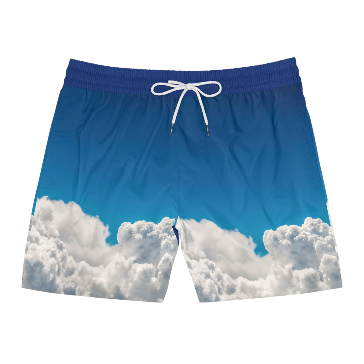 Clouds Men's Mid-Length Swim Shorts (AOP)