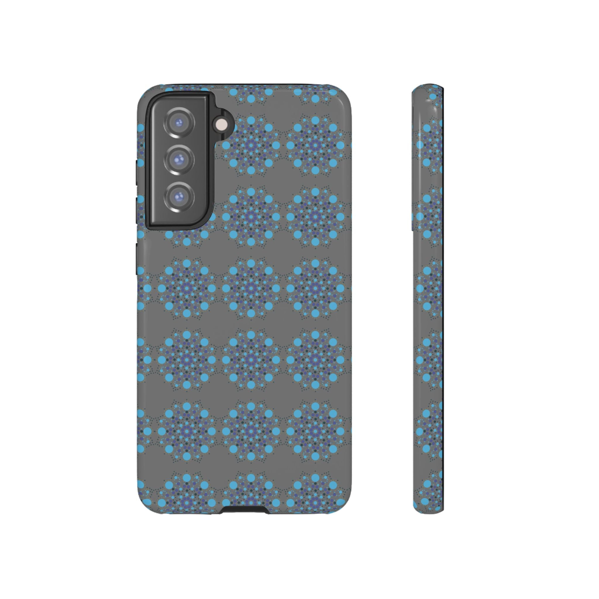 lue Geometric Phone Case for iPhone, Samsung, Google - Abstract Pattern, Protective Cover, Modern Art Phone Case, Gift for Her