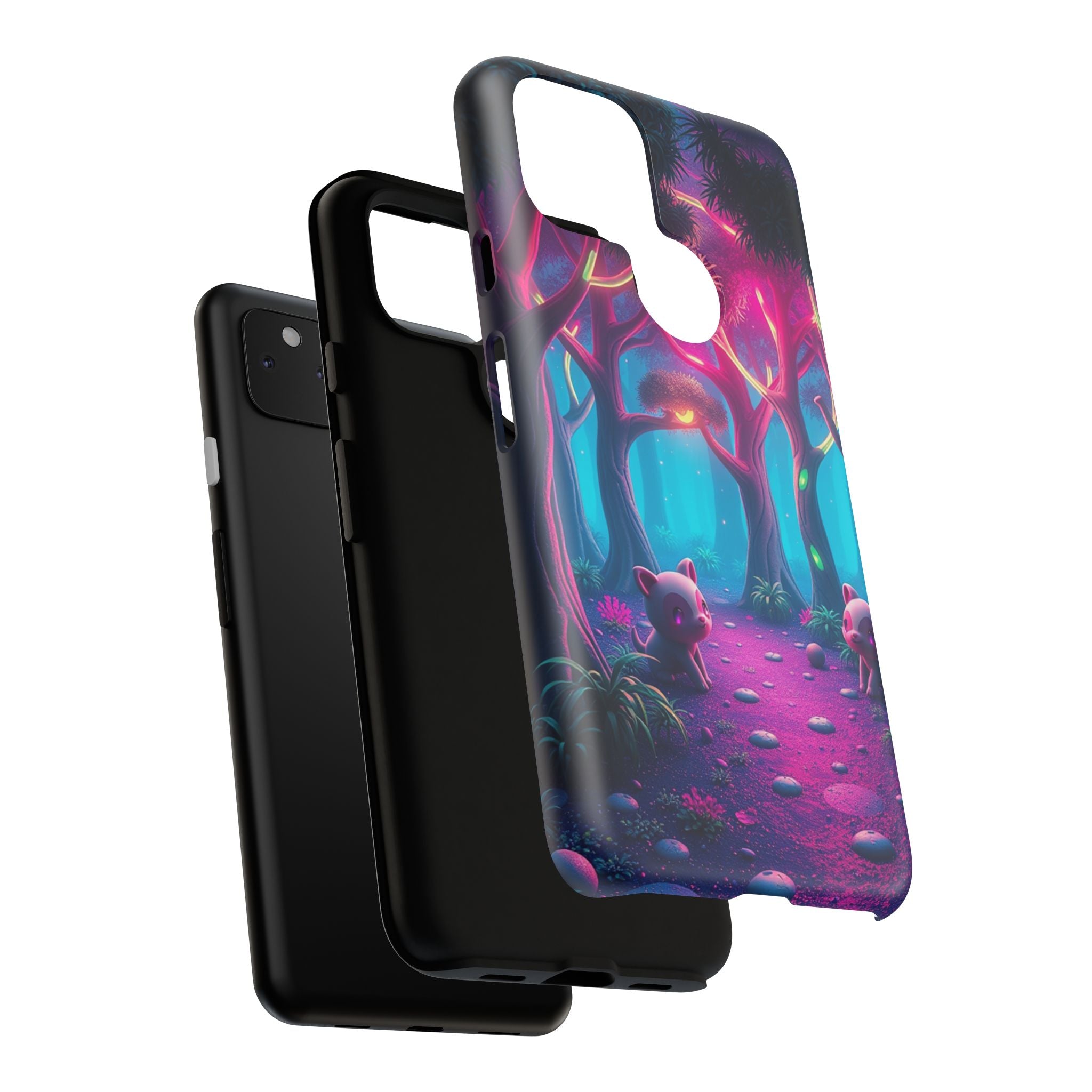 Mystical Forest Phone Case - Cute Animal Design, Tough Protection, Gift for Nature Lovers, Fantasy Decor, Phone Accessories, Eco-Friendly