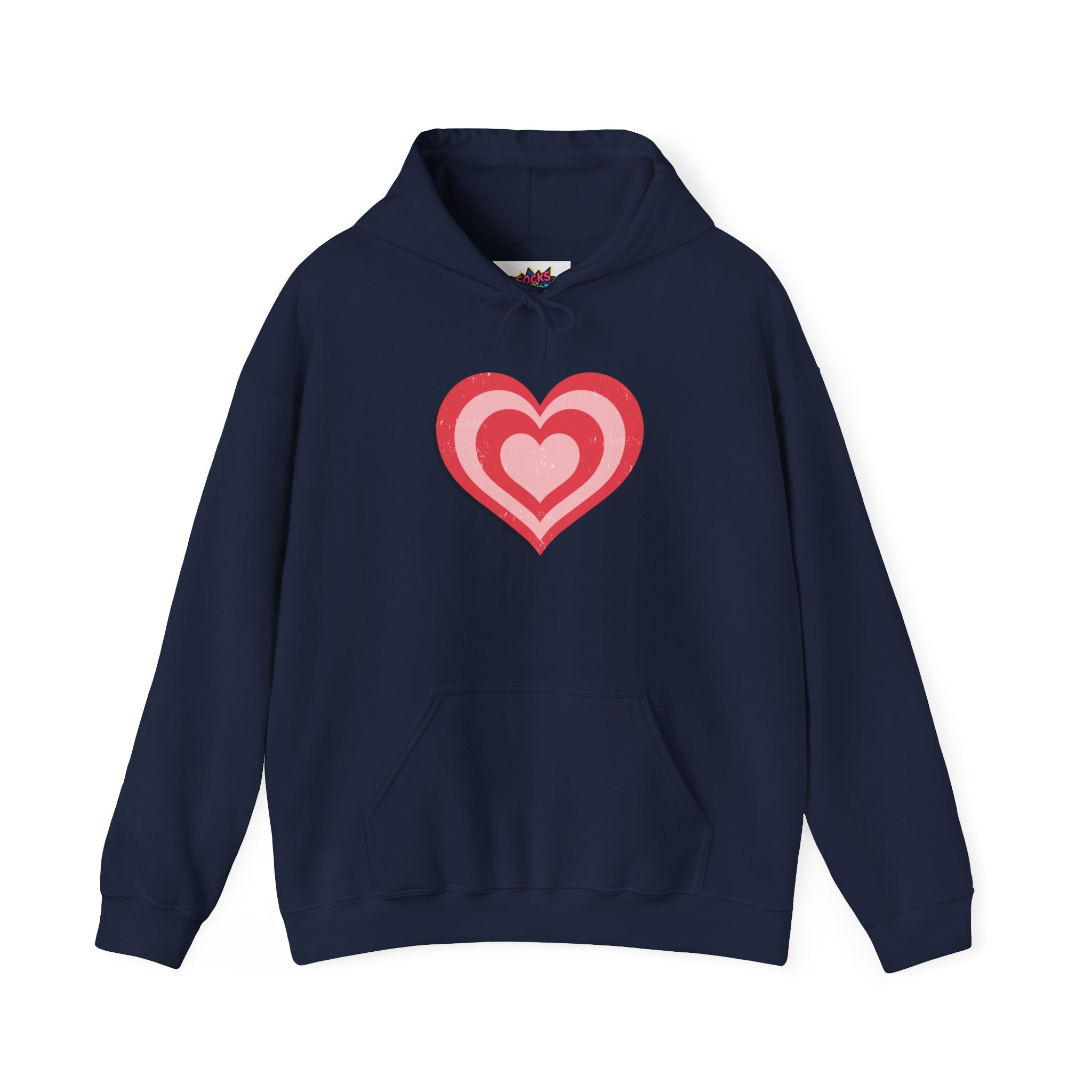 Retro Heart Graphic Hoodie – Unisex Valentine’s Sweatshirt