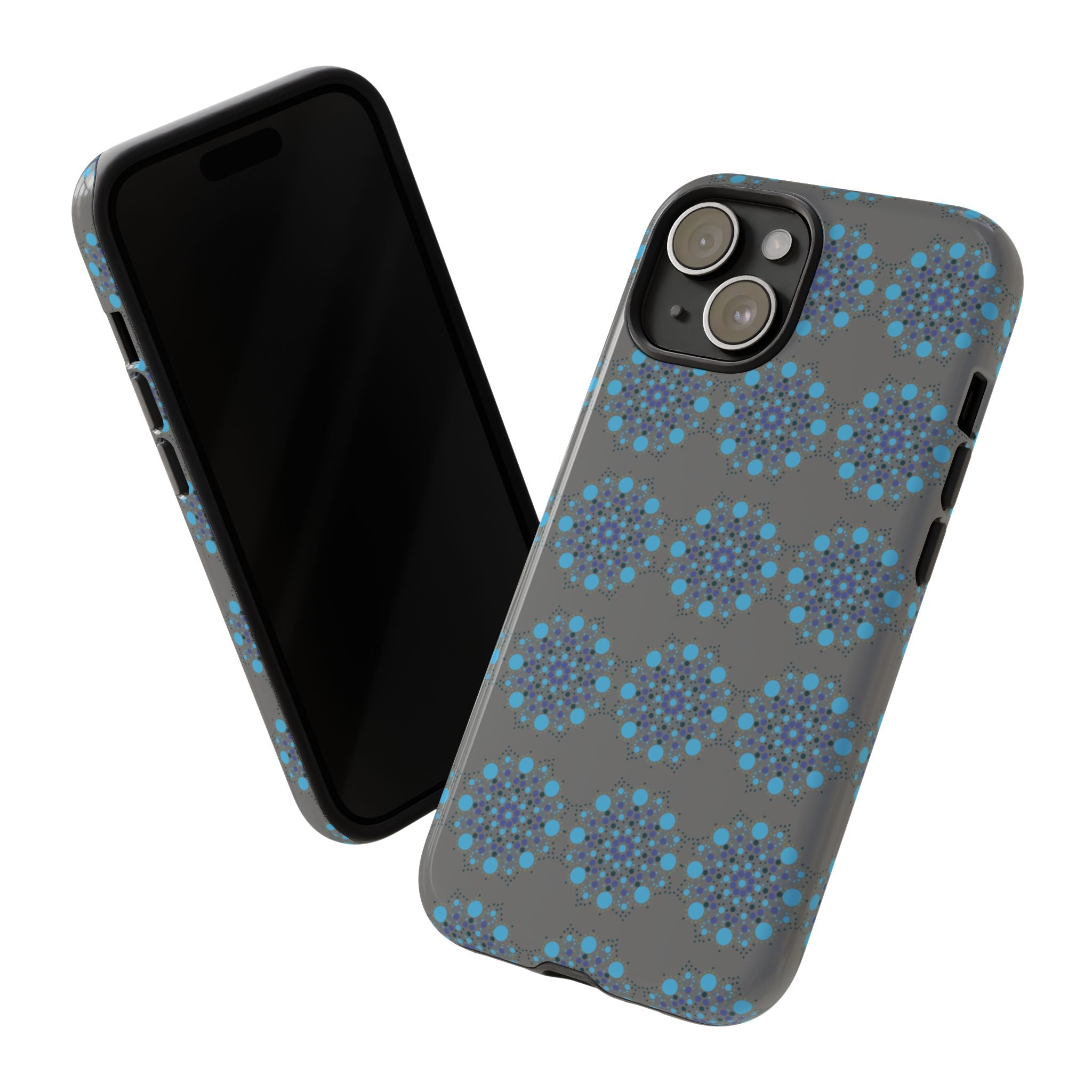 lue Geometric Phone Case for iPhone, Samsung, Google - Abstract Pattern, Protective Cover, Modern Art Phone Case, Gift for Her