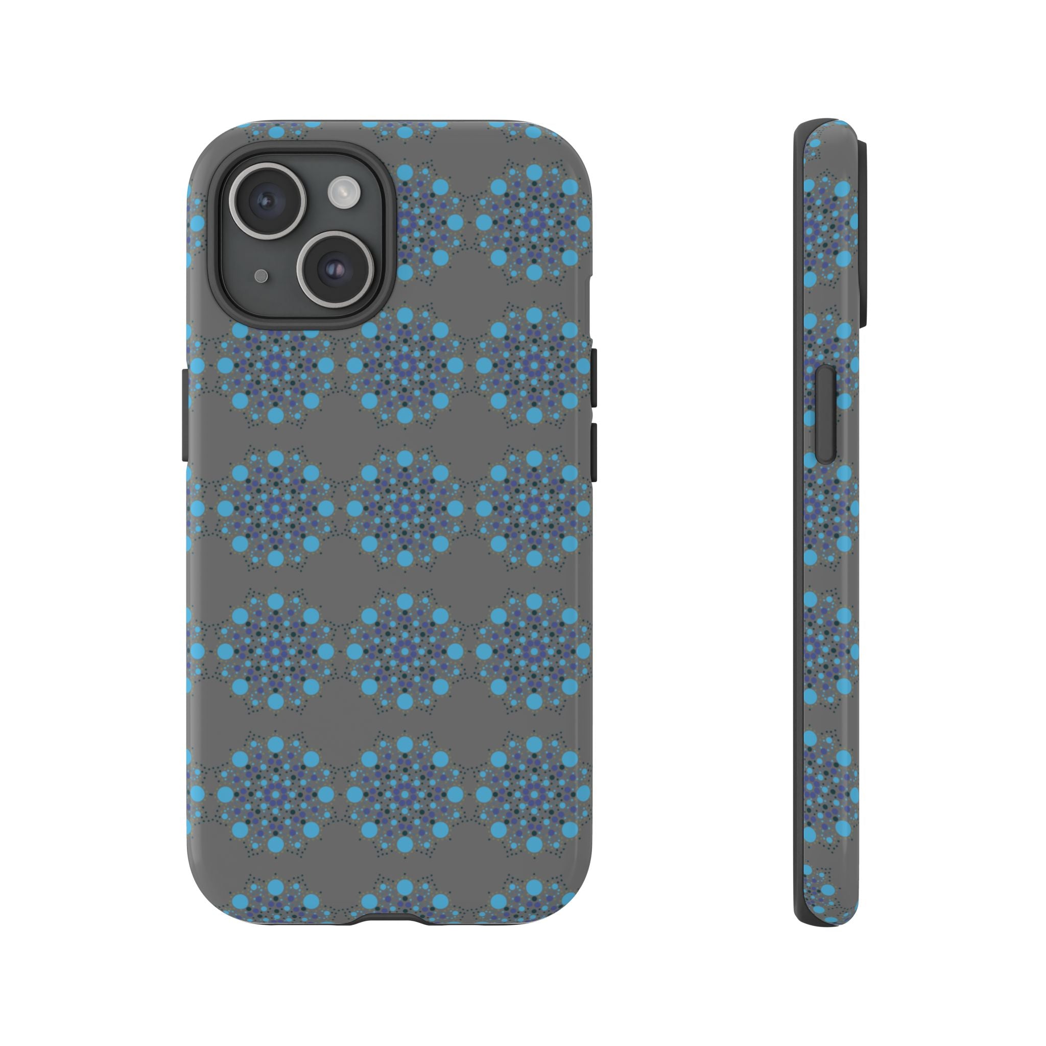 lue Geometric Phone Case for iPhone, Samsung, Google - Abstract Pattern, Protective Cover, Modern Art Phone Case, Gift for Her