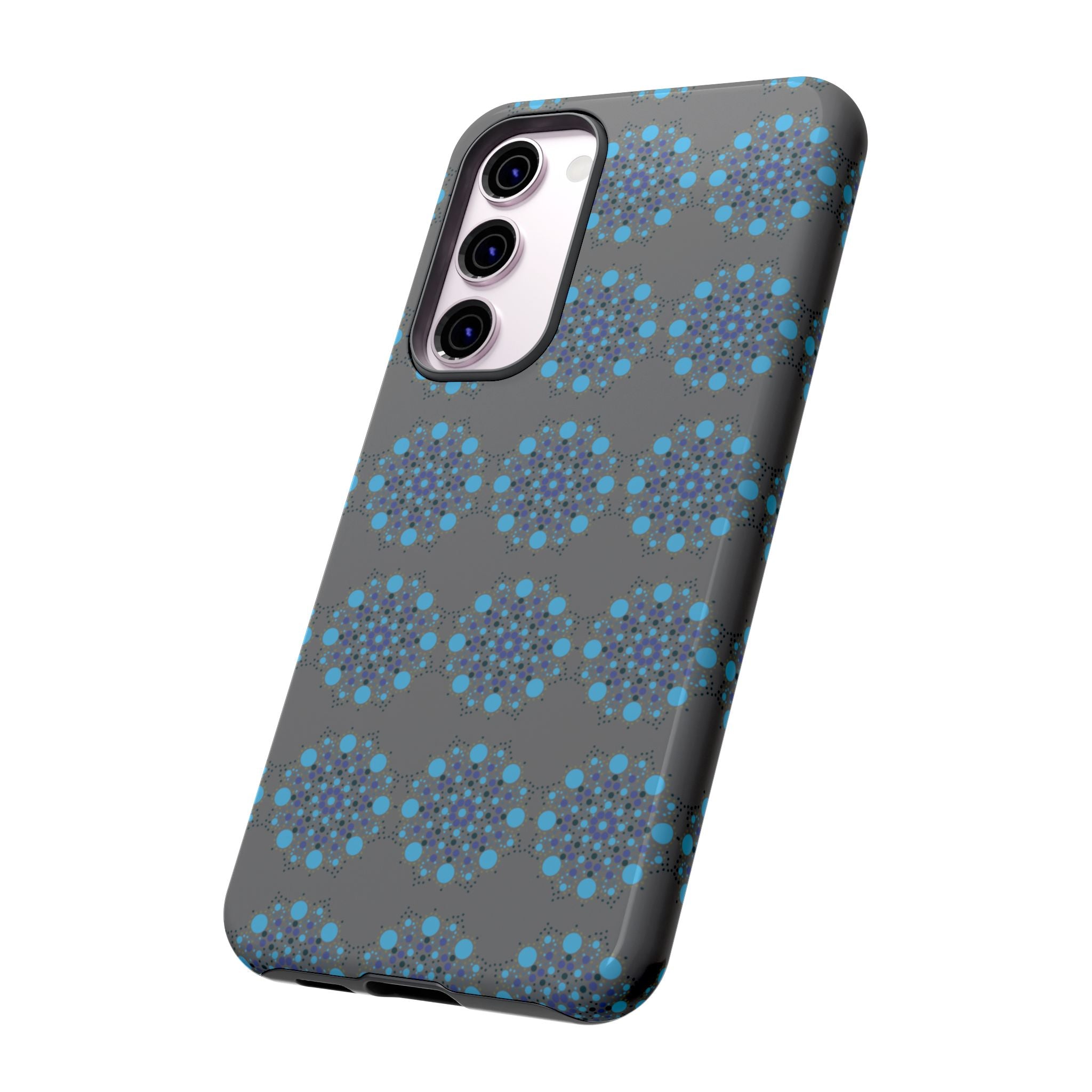 lue Geometric Phone Case for iPhone, Samsung, Google - Abstract Pattern, Protective Cover, Modern Art Phone Case, Gift for Her