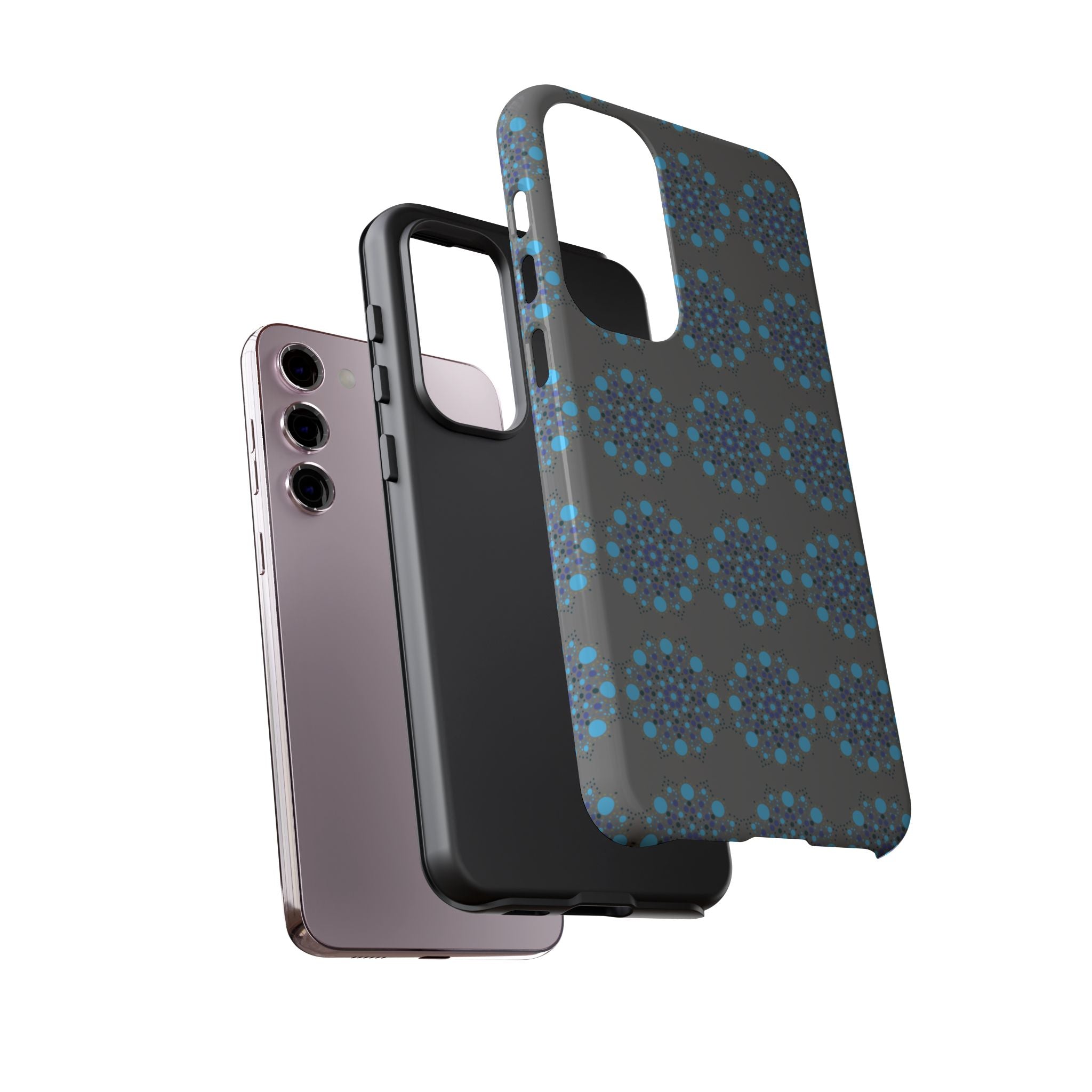 lue Geometric Phone Case for iPhone, Samsung, Google - Abstract Pattern, Protective Cover, Modern Art Phone Case, Gift for Her