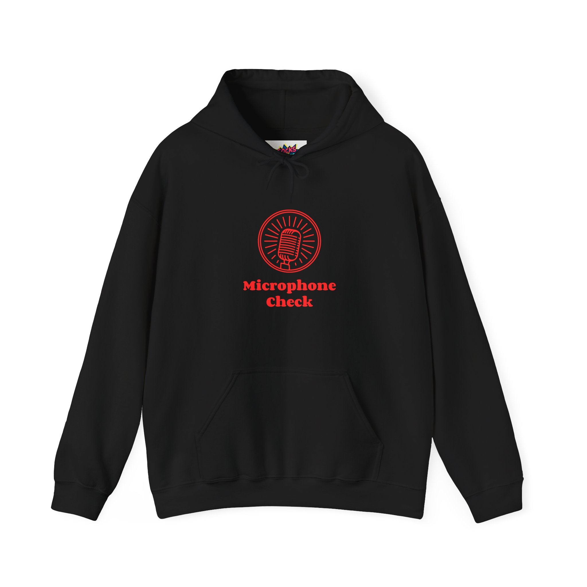 Microphone Graphic Hoodie: Musician Gift Pullover