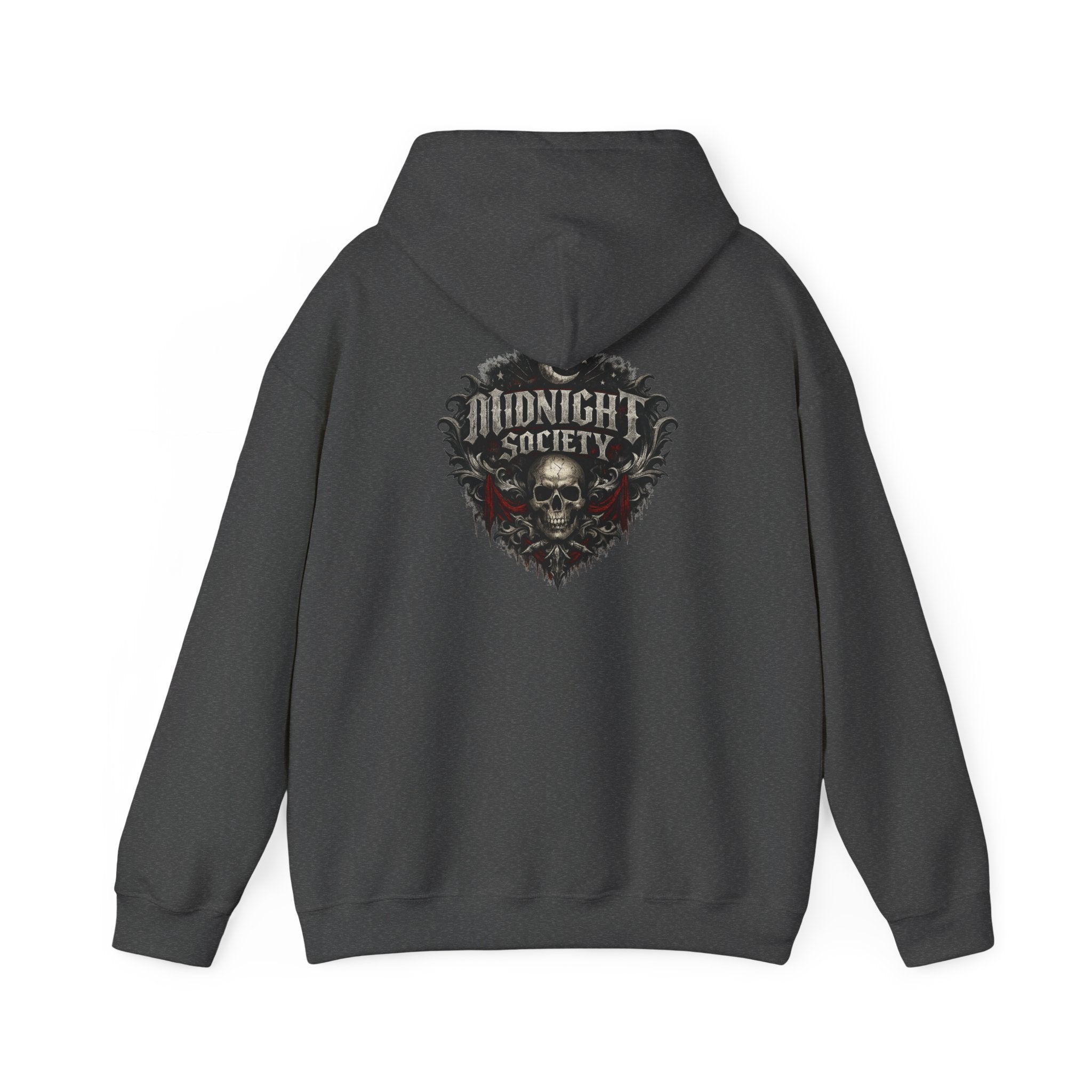 Midnight Society Gothic Skull Hoodie – Dark Streetwear Graphic Sweatshirt