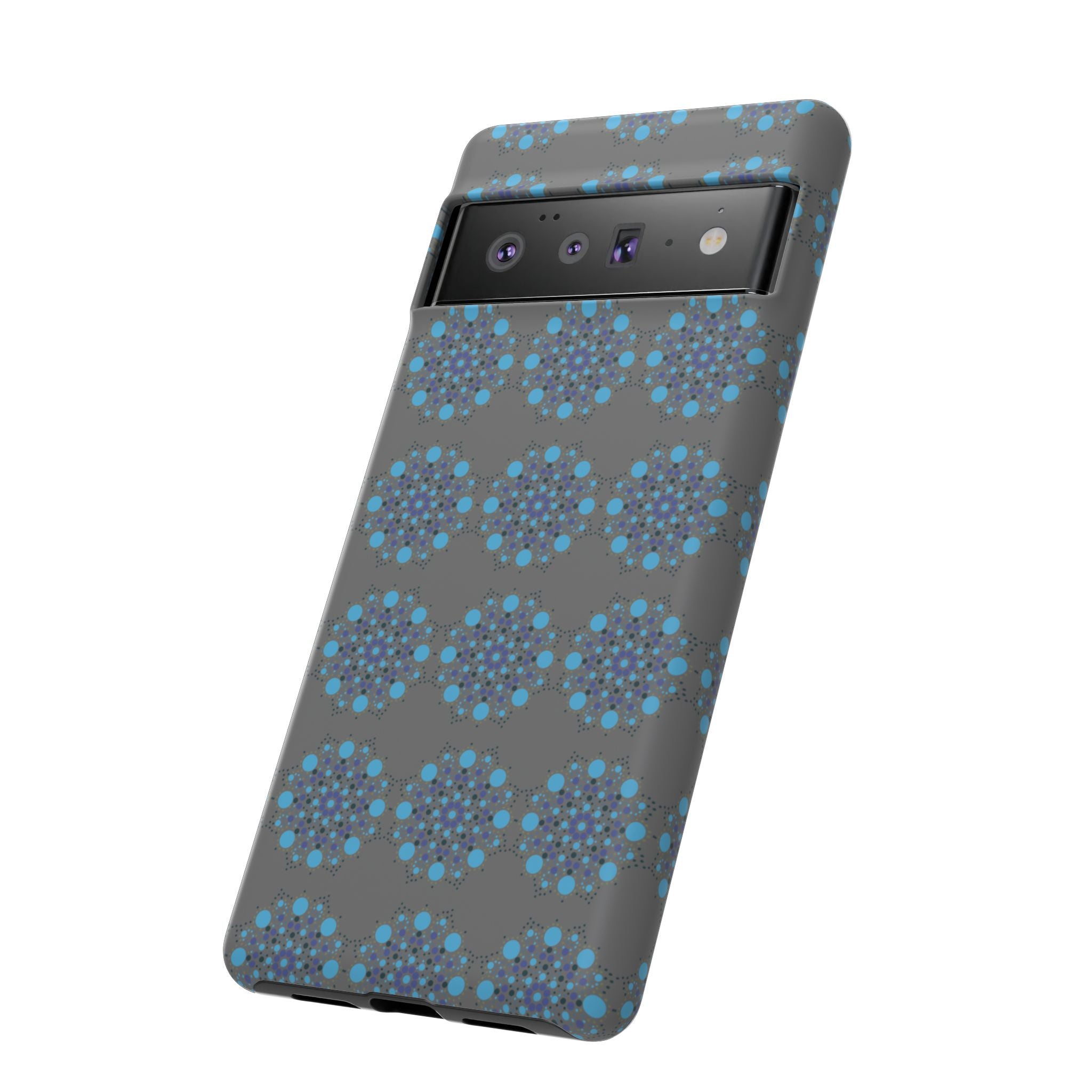 lue Geometric Phone Case for iPhone, Samsung, Google - Abstract Pattern, Protective Cover, Modern Art Phone Case, Gift for Her