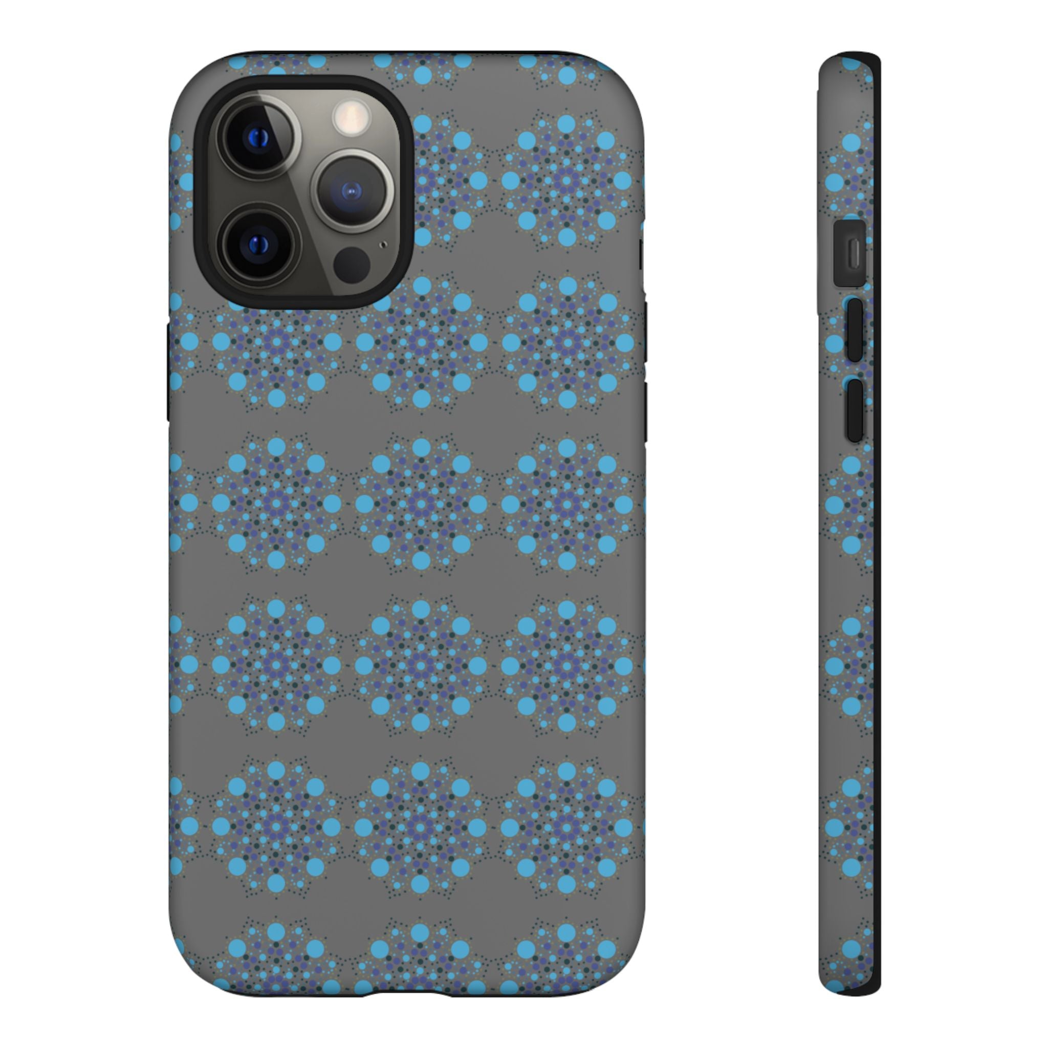 lue Geometric Phone Case for iPhone, Samsung, Google - Abstract Pattern, Protective Cover, Modern Art Phone Case, Gift for Her