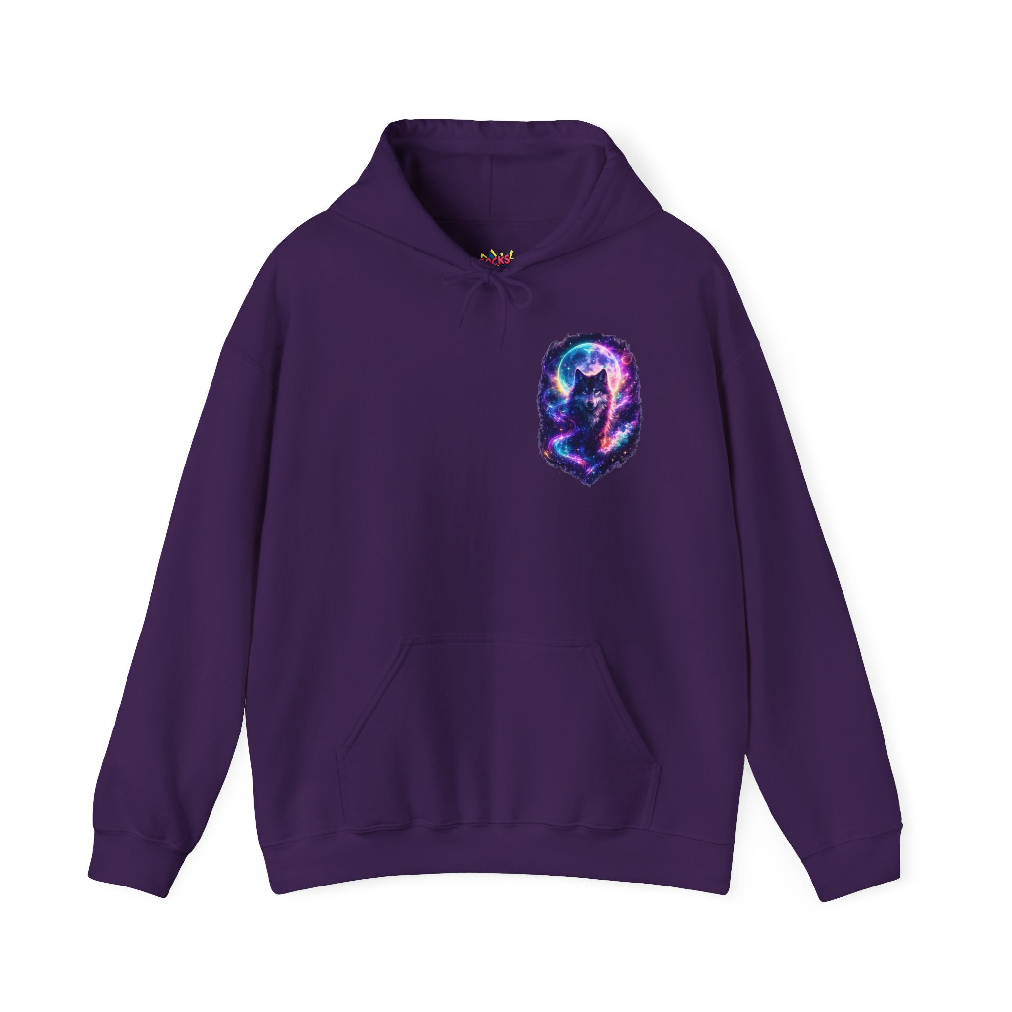 Galaxy Wolf Hoodie – Cosmic Moon Graphic Sweatshirt