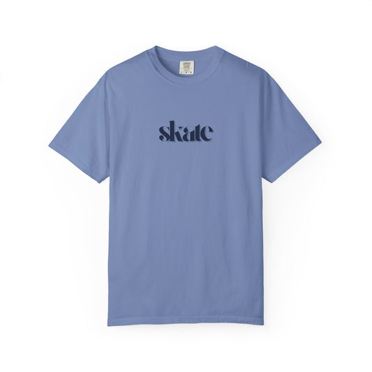 Skate T-Shirt Comfort Colors Blue Skateboarding Tee Aesthetic Skater Shirt Retro Skate Tee Streetwear for Skaters Vintage Style