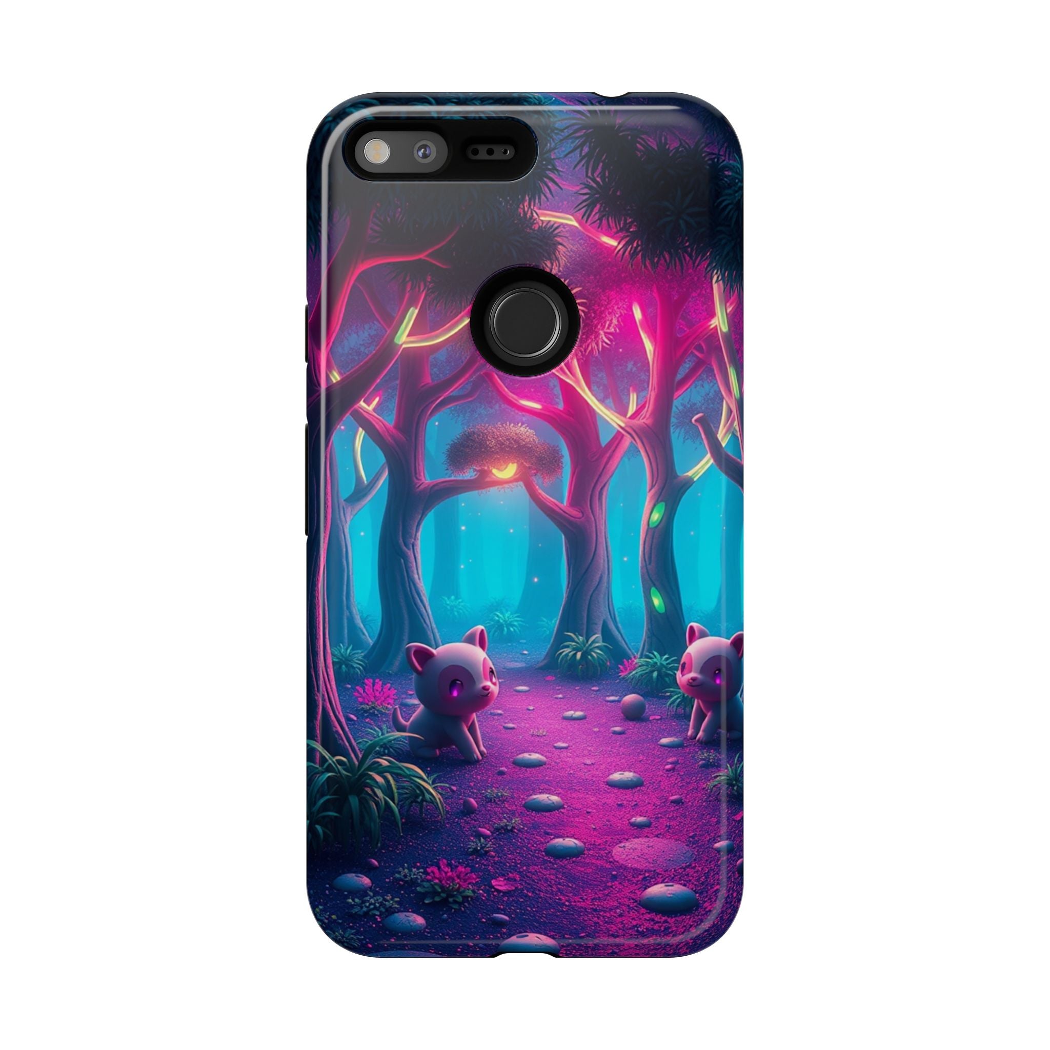 Mystical Forest Phone Case - Cute Animal Design, Tough Protection, Gift for Nature Lovers, Fantasy Decor, Phone Accessories, Eco-Friendly