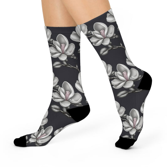Solemn Succulent Cushioned Crew Socks