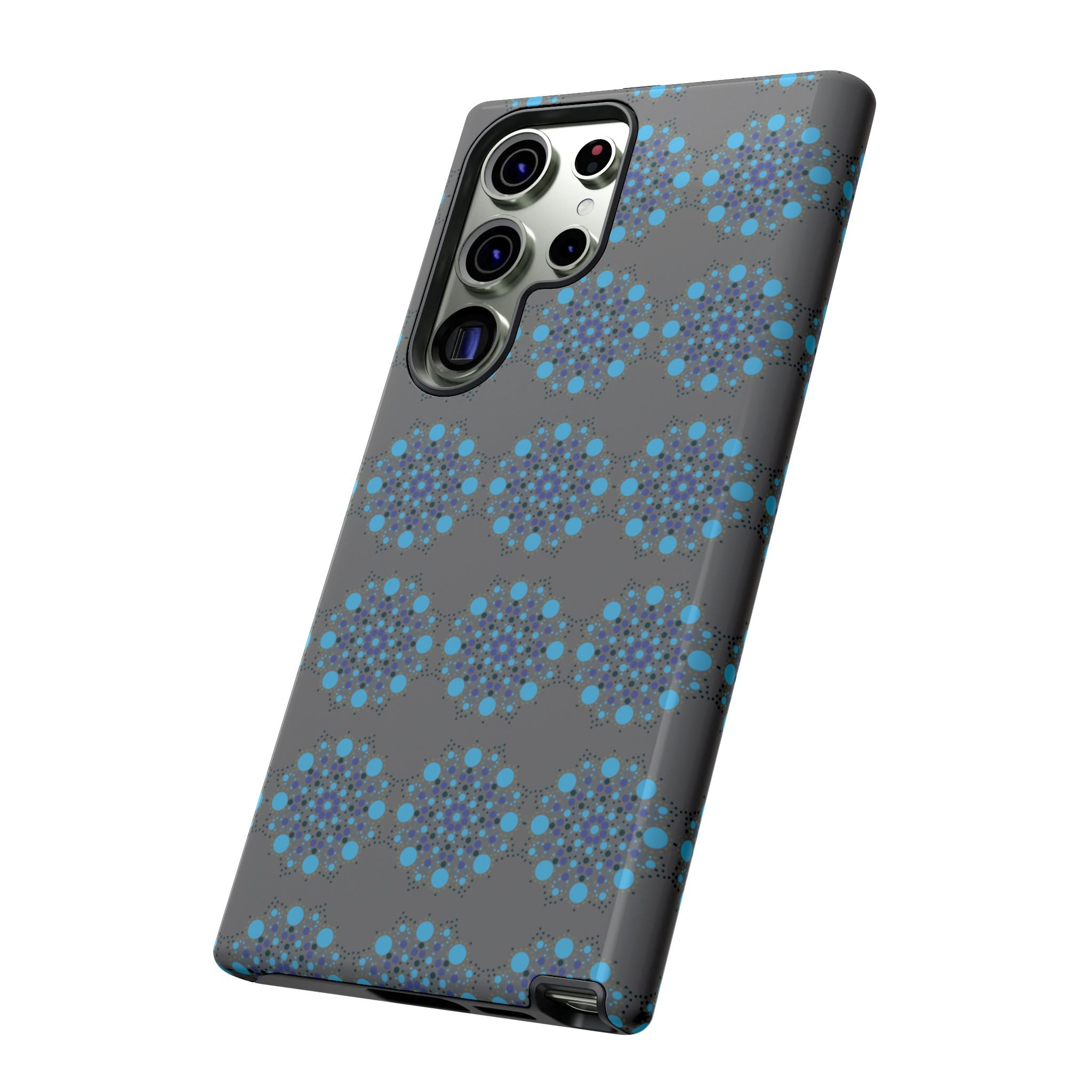 lue Geometric Phone Case for iPhone, Samsung, Google - Abstract Pattern, Protective Cover, Modern Art Phone Case, Gift for Her