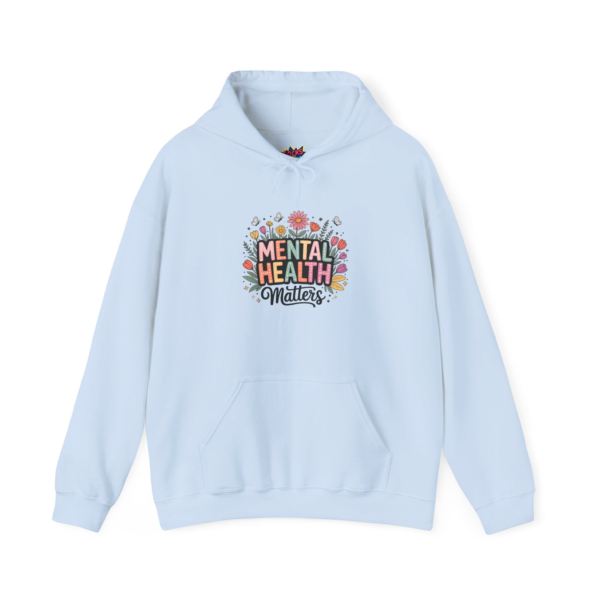 Mental Health Matters Hoodie – Floral Awareness Graphic Sweatshirt