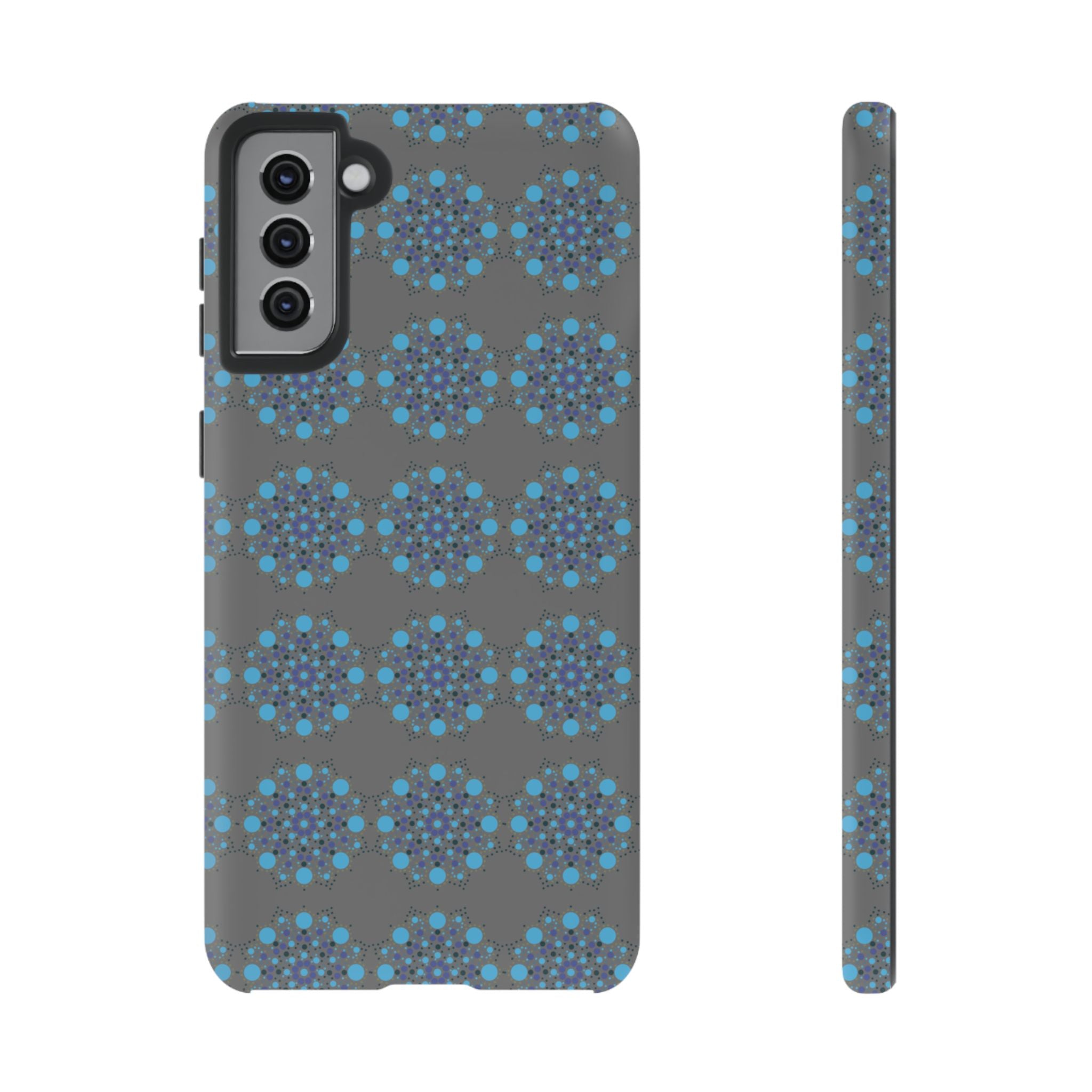 lue Geometric Phone Case for iPhone, Samsung, Google - Abstract Pattern, Protective Cover, Modern Art Phone Case, Gift for Her