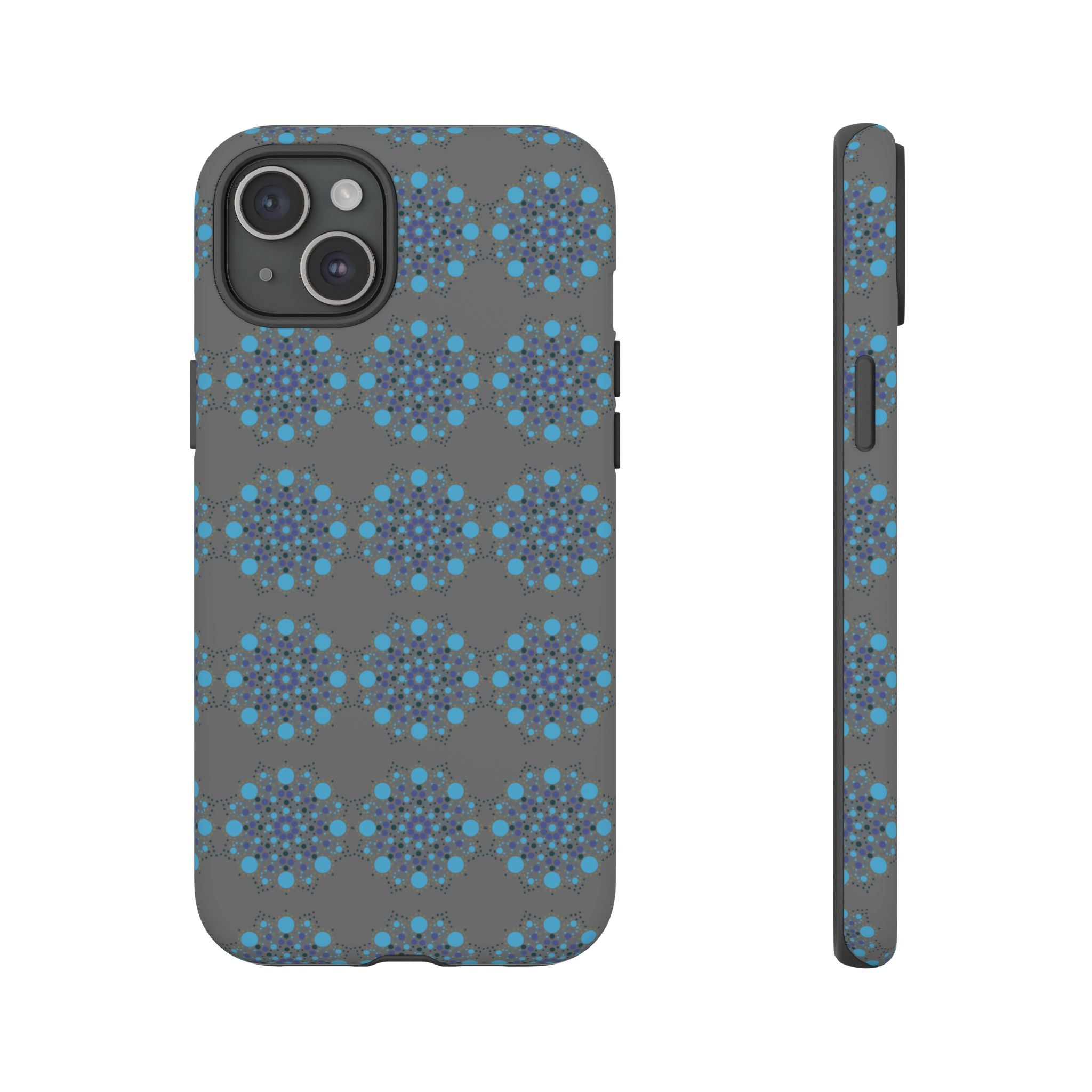 lue Geometric Phone Case for iPhone, Samsung, Google - Abstract Pattern, Protective Cover, Modern Art Phone Case, Gift for Her