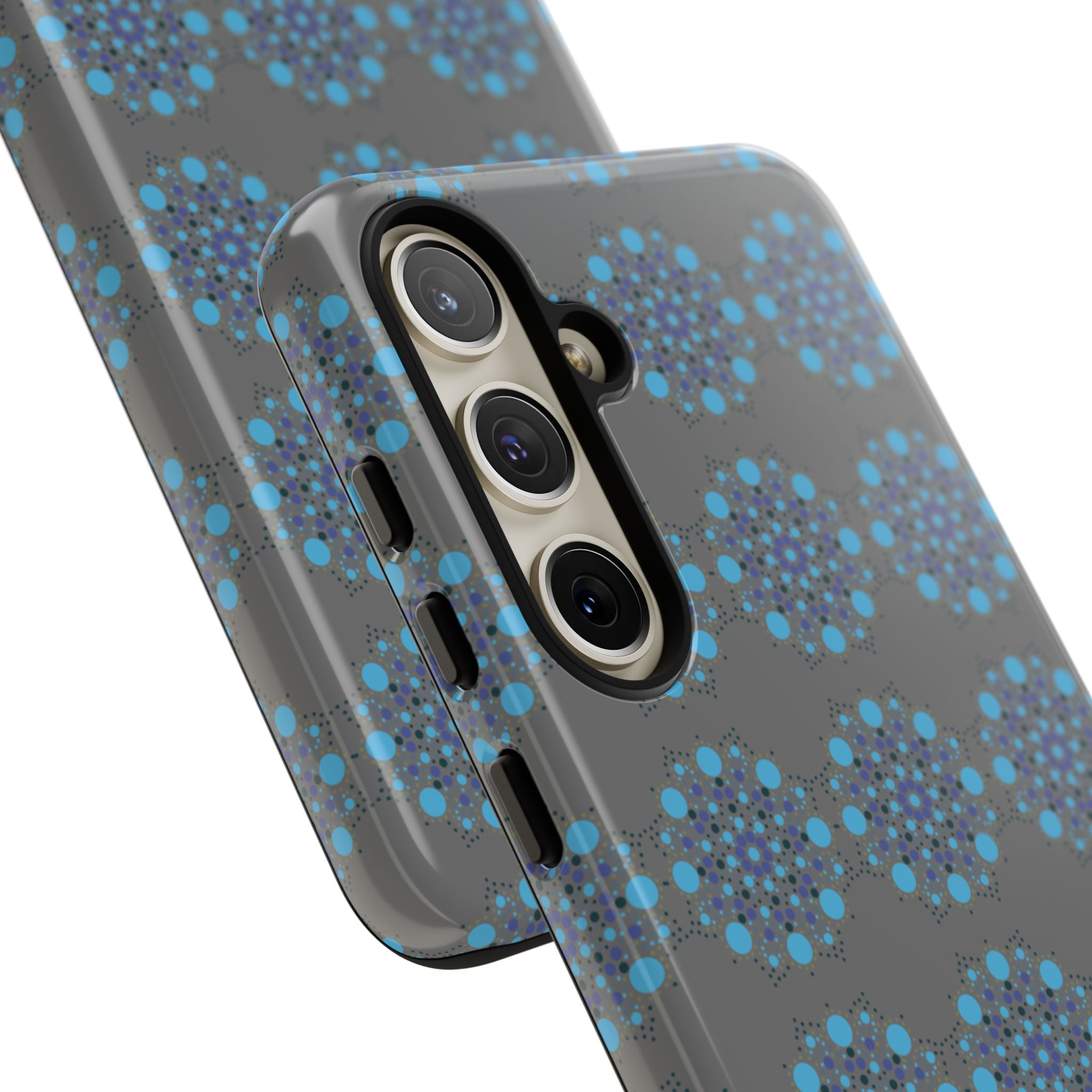 lue Geometric Phone Case for iPhone, Samsung, Google - Abstract Pattern, Protective Cover, Modern Art Phone Case, Gift for Her