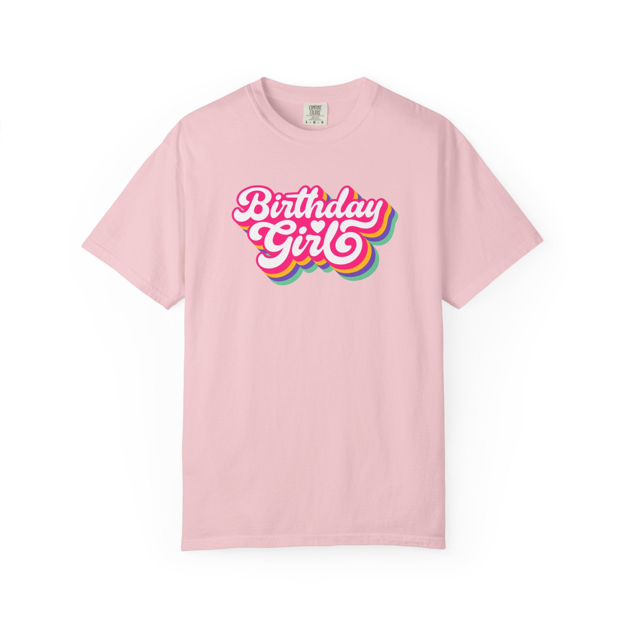 Birthday Girl Shirt – Retro Rainbow Birthday Graphic Tee