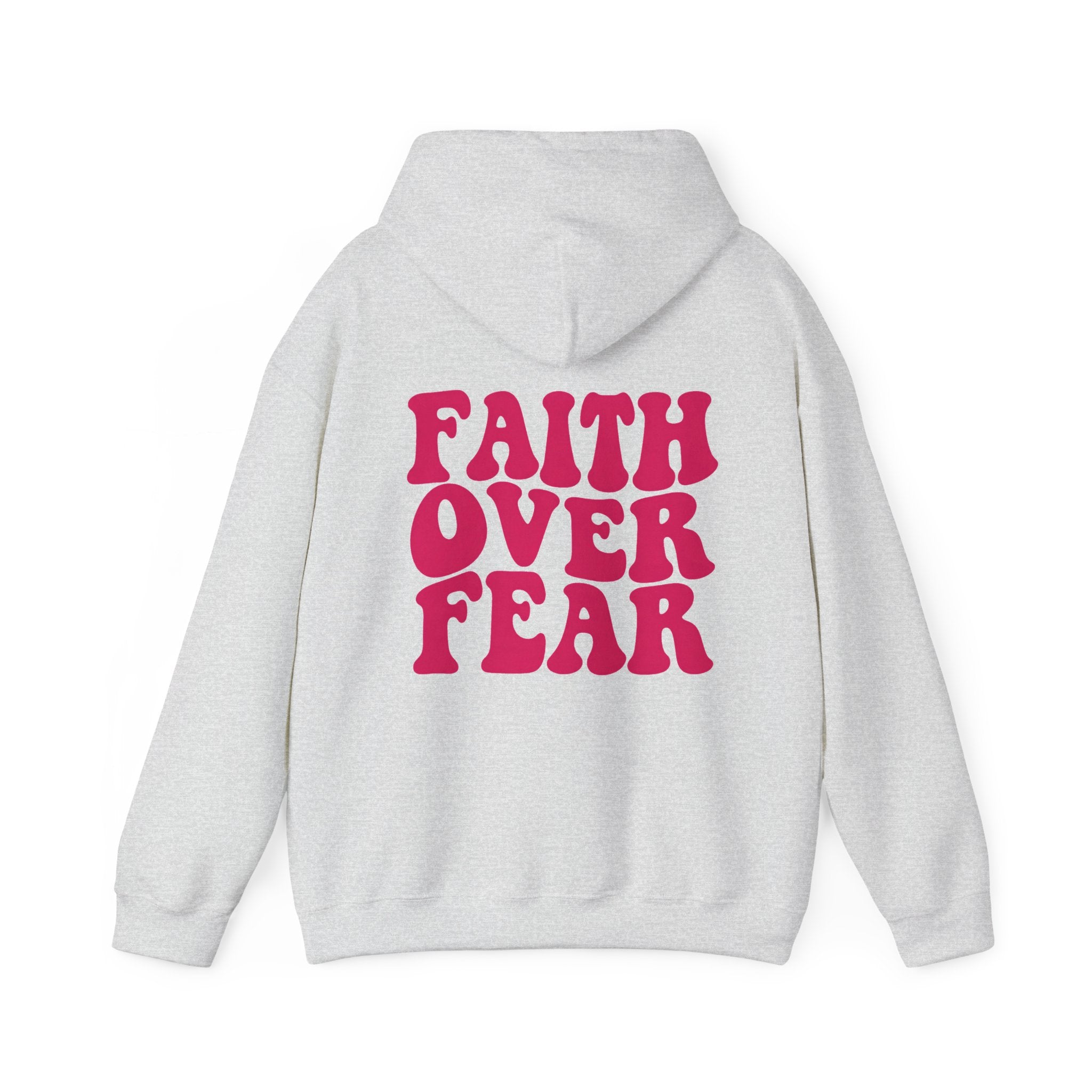 Faith Over Fear Hoodie – Retro Christian Graphic Sweatshirt