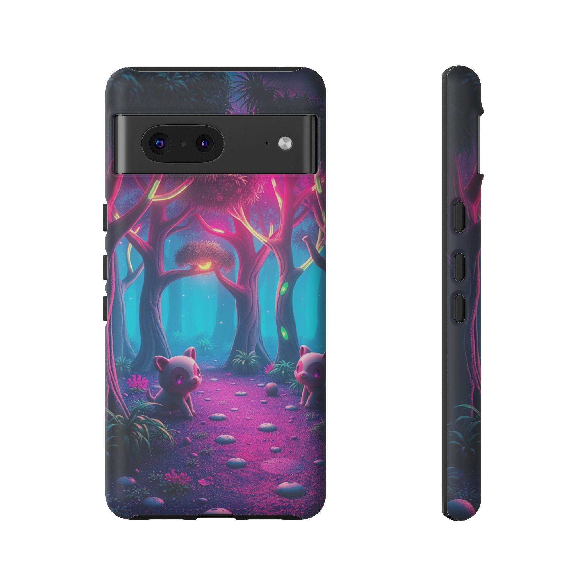 Mystical Forest Phone Case - Cute Animal Design, Tough Protection, Gift for Nature Lovers, Fantasy Decor, Phone Accessories, Eco-Friendly