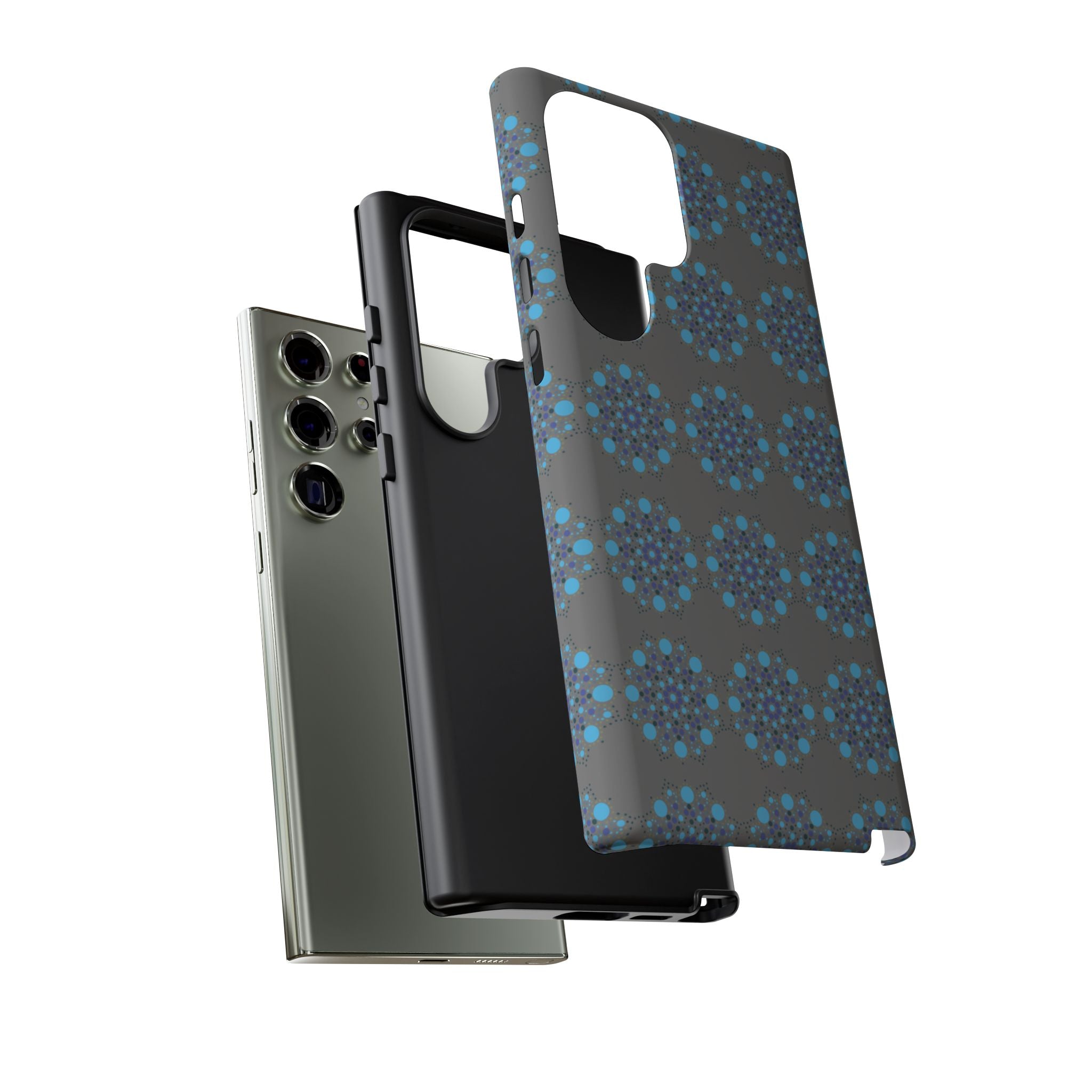 lue Geometric Phone Case for iPhone, Samsung, Google - Abstract Pattern, Protective Cover, Modern Art Phone Case, Gift for Her
