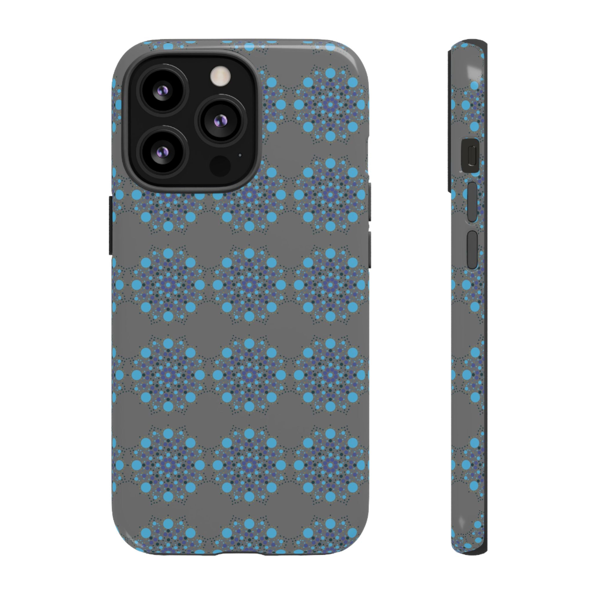 lue Geometric Phone Case for iPhone, Samsung, Google - Abstract Pattern, Protective Cover, Modern Art Phone Case, Gift for Her