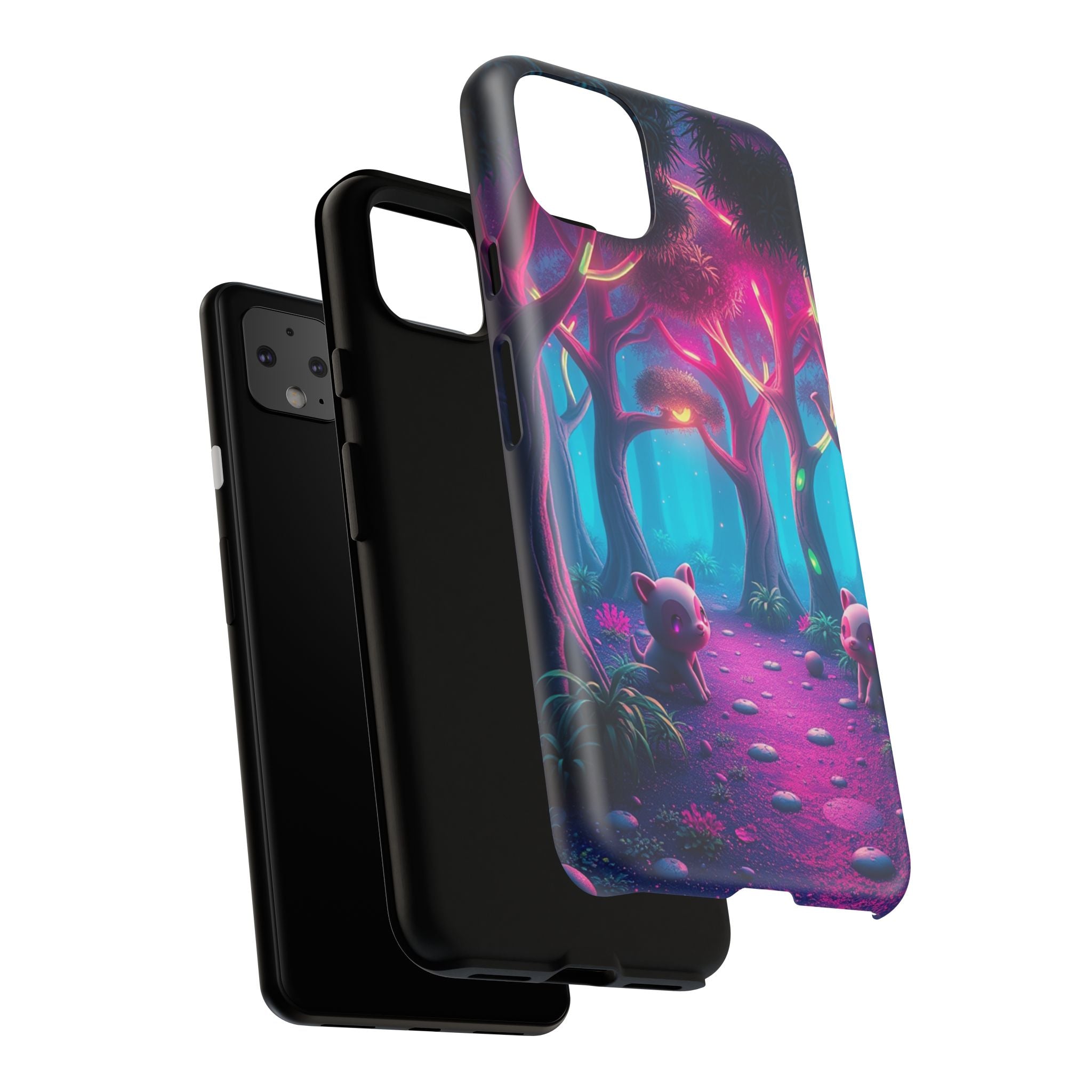 Mystical Forest Phone Case - Cute Animal Design, Tough Protection, Gift for Nature Lovers, Fantasy Decor, Phone Accessories, Eco-Friendly