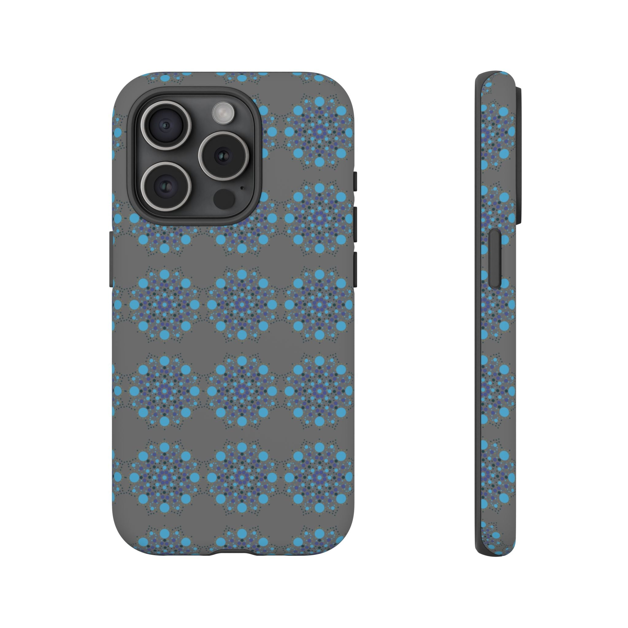 lue Geometric Phone Case for iPhone, Samsung, Google - Abstract Pattern, Protective Cover, Modern Art Phone Case, Gift for Her