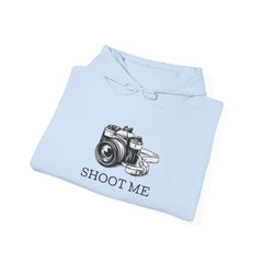 Shoot Me Camera Hoodie Photographer Gift Funny Photographer Hoodie Unisex Heavy Blend™ Hooded Sweatshirt