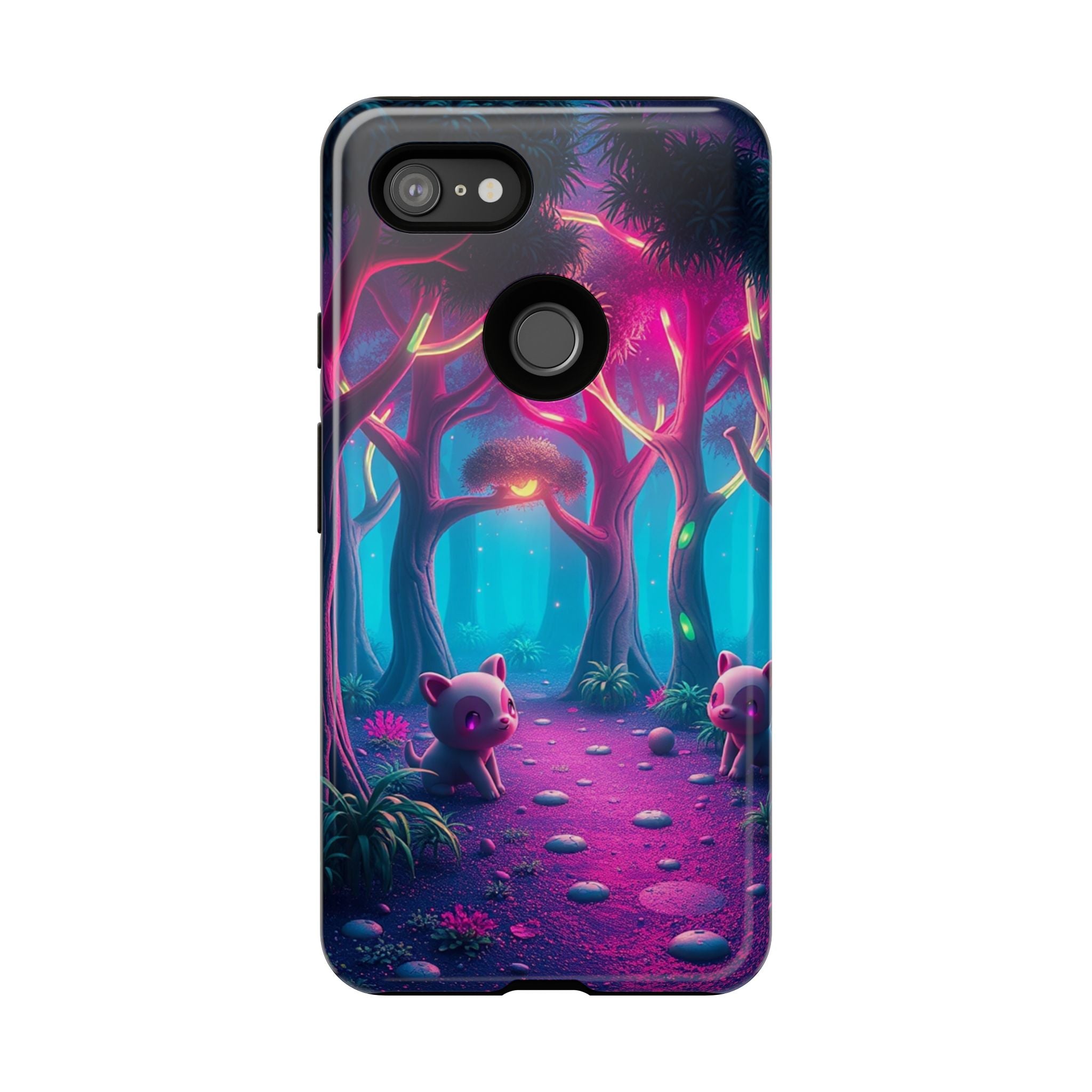 Mystical Forest Phone Case - Cute Animal Design, Tough Protection, Gift for Nature Lovers, Fantasy Decor, Phone Accessories, Eco-Friendly