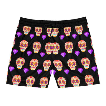 Mens Sugar Skull Swim Shorts