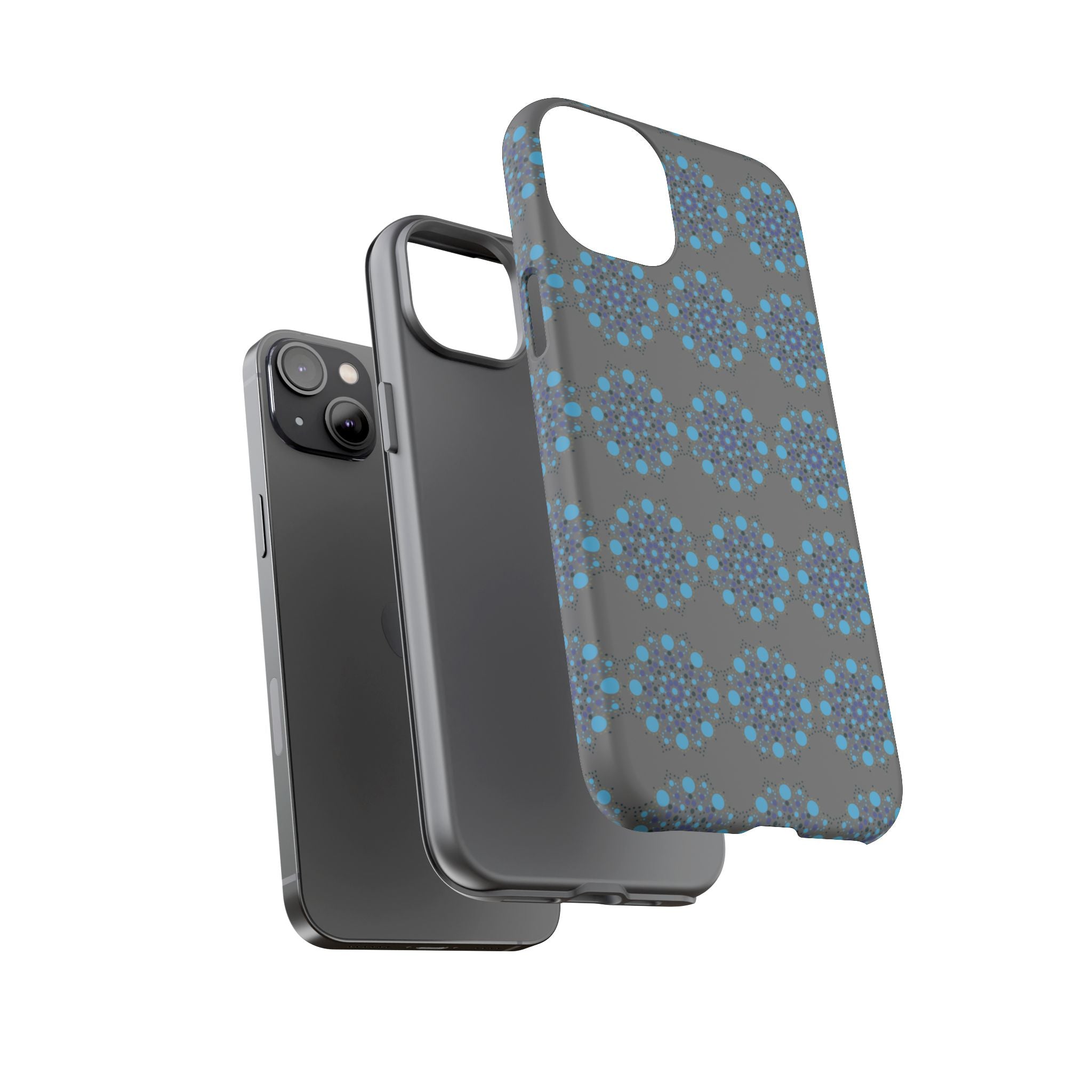 lue Geometric Phone Case for iPhone, Samsung, Google - Abstract Pattern, Protective Cover, Modern Art Phone Case, Gift for Her