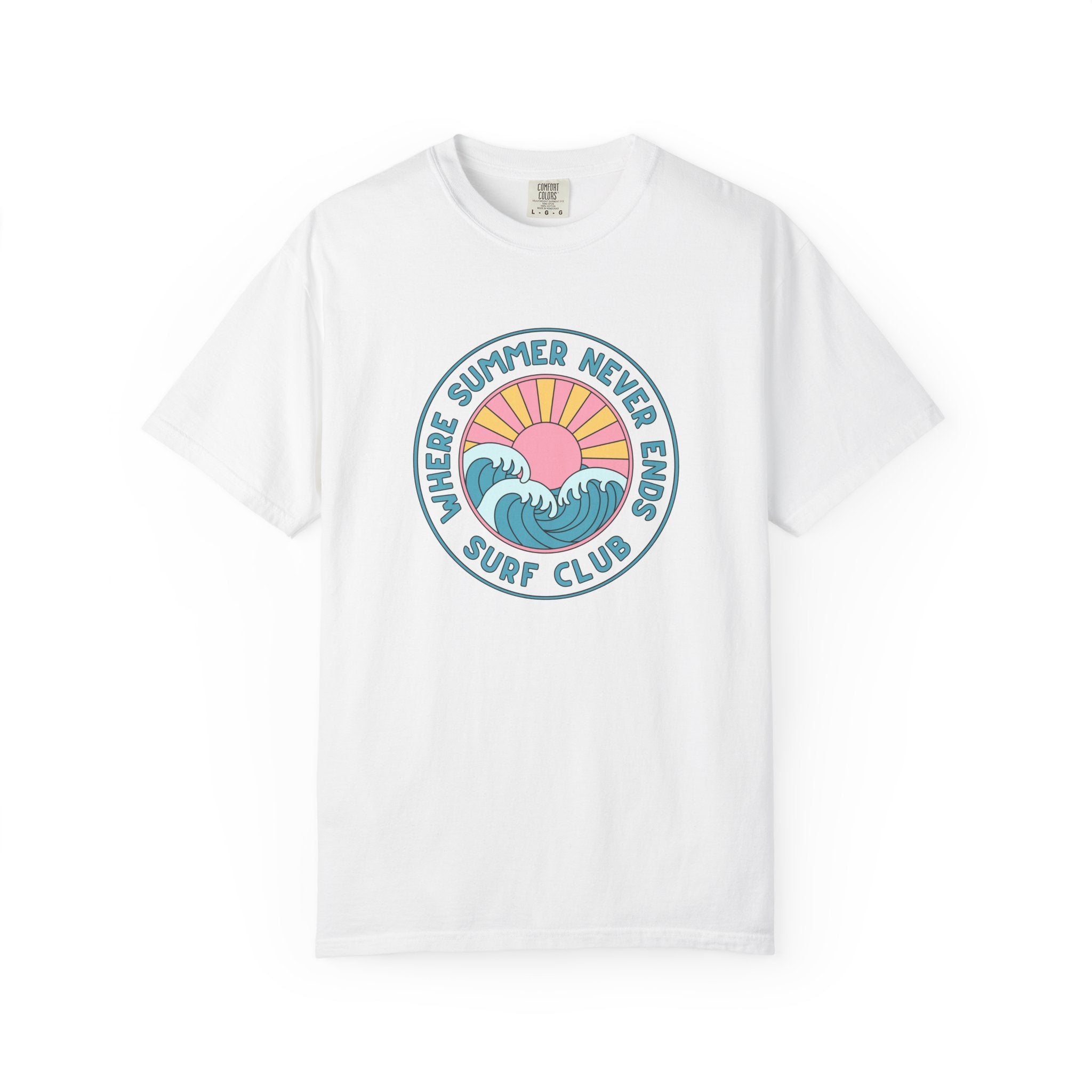 Where Summer Never Ends Shirt – Retro Surf Club Graphic Tee