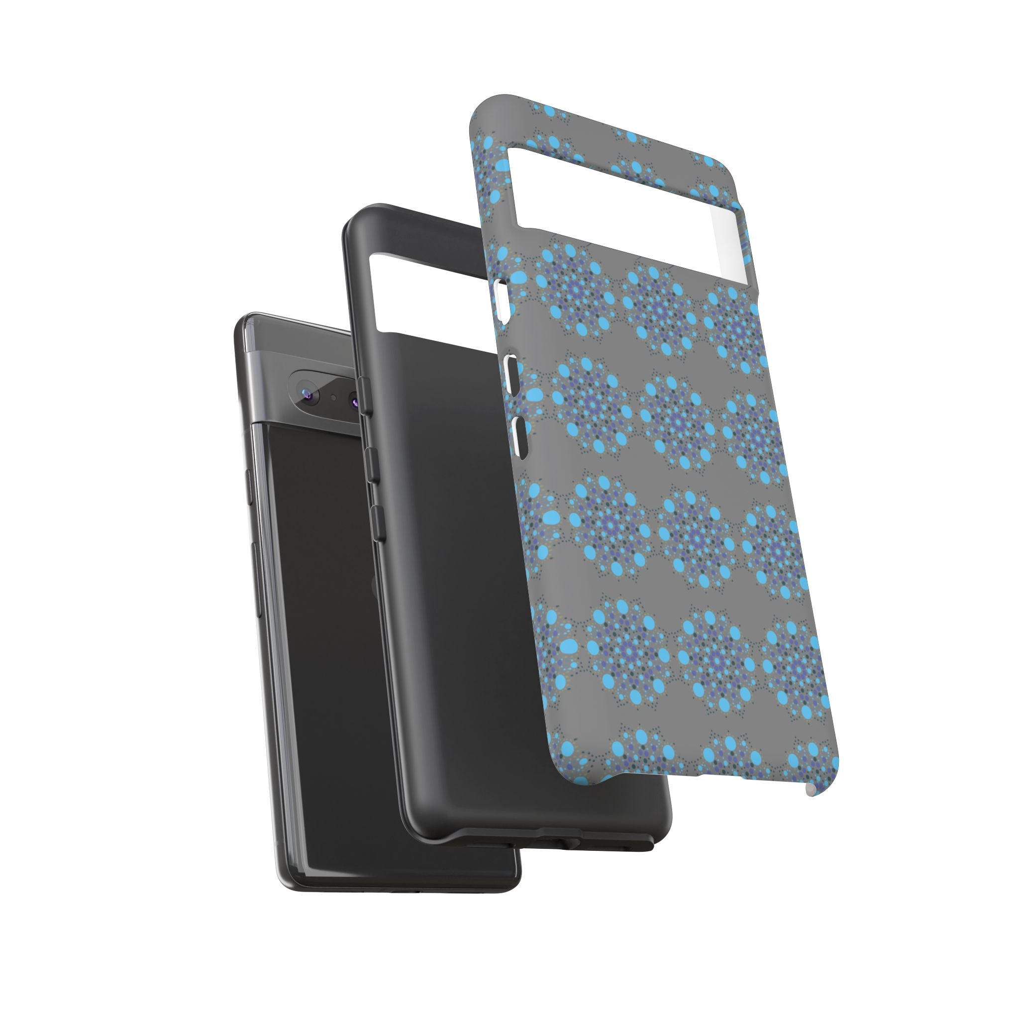 lue Geometric Phone Case for iPhone, Samsung, Google - Abstract Pattern, Protective Cover, Modern Art Phone Case, Gift for Her