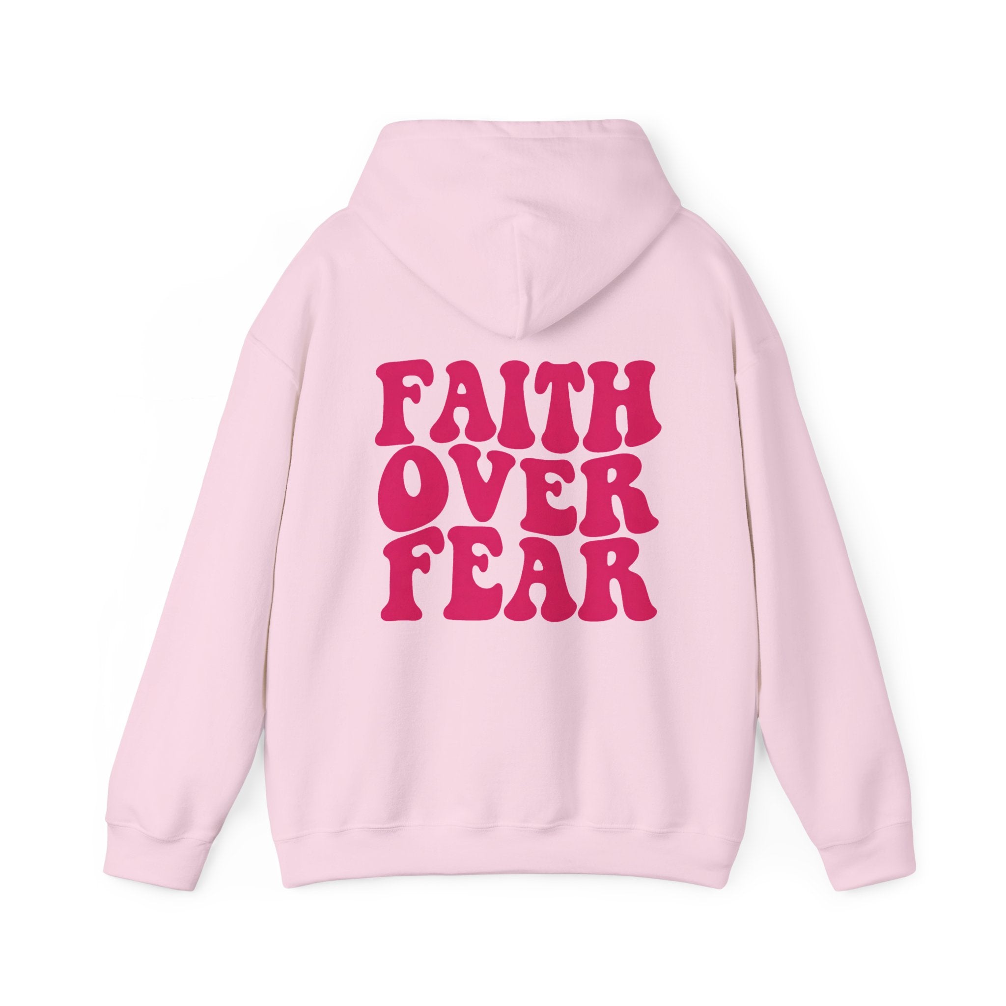 Faith Over Fear Hoodie – Retro Christian Graphic Sweatshirt